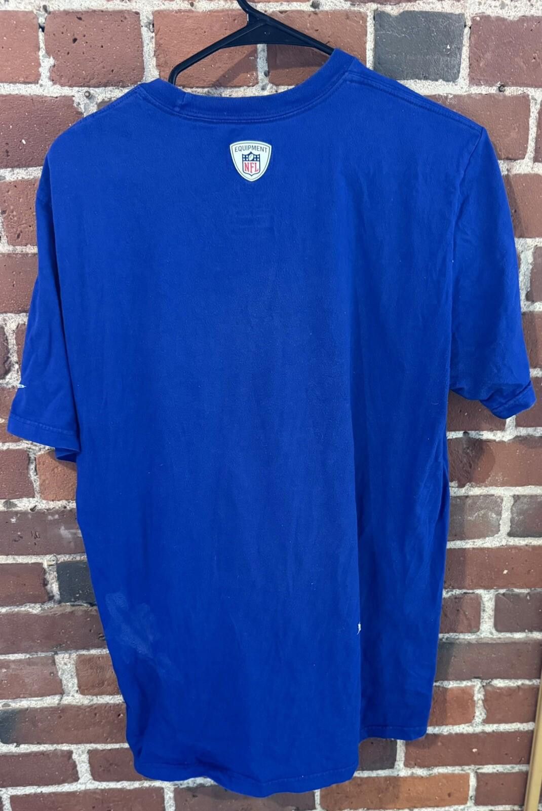 Nike Buffalo Bills Blue NFL Nike Distressed T-Shirt Men Size L Size ONE SIZE - 2 Thumbnail
