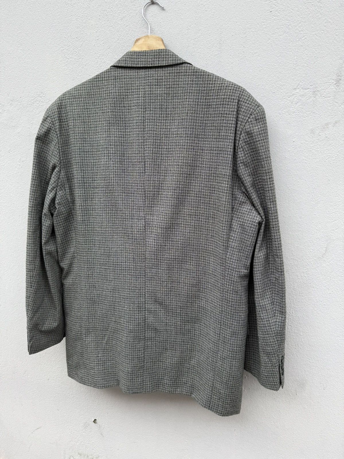Kansai Yamamoto Vintage 90s KANSAI MAN Wool Blended Small Checked Blazer Size 42S - 14 Thumbnail
