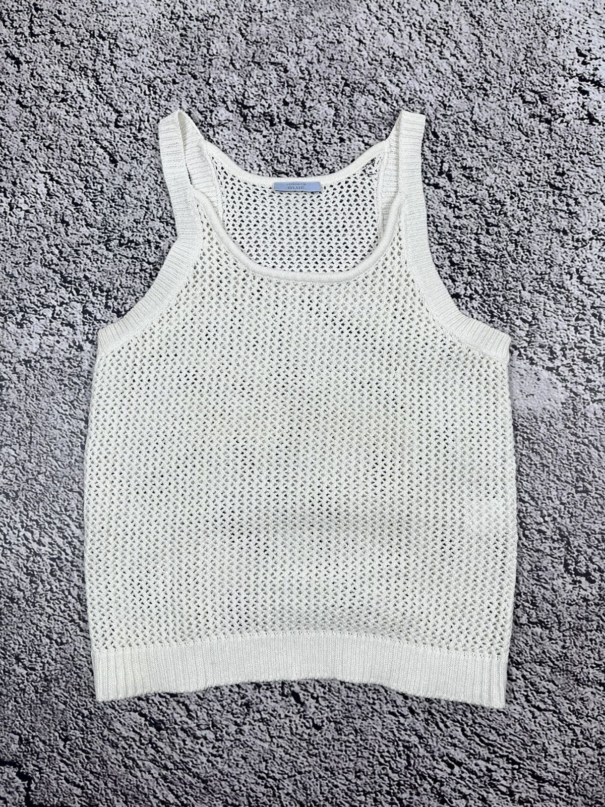 Japanese Brand Vintage Miyake style mesh tank top avantgarde size M Size M / US 6-8 / IT 42-44 - 1 Thumbnail