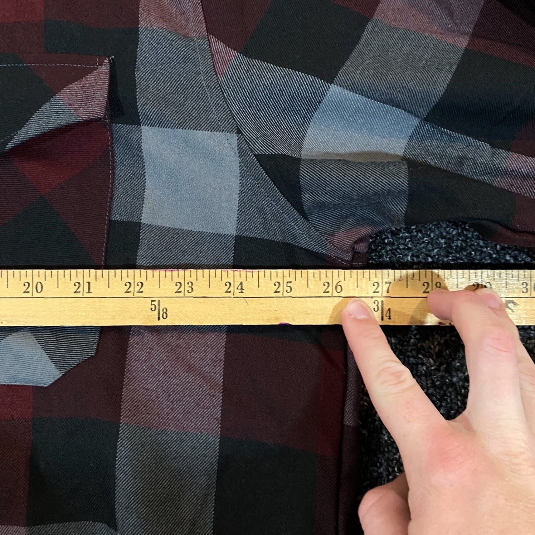 Vintage VINTAGE Dixxon Flannel The Brawler Mens 2XL Burgundy Black Gray Long Sleeve Shirt Size US XXL / EU 58 / 5 - 7 Thumbnail
