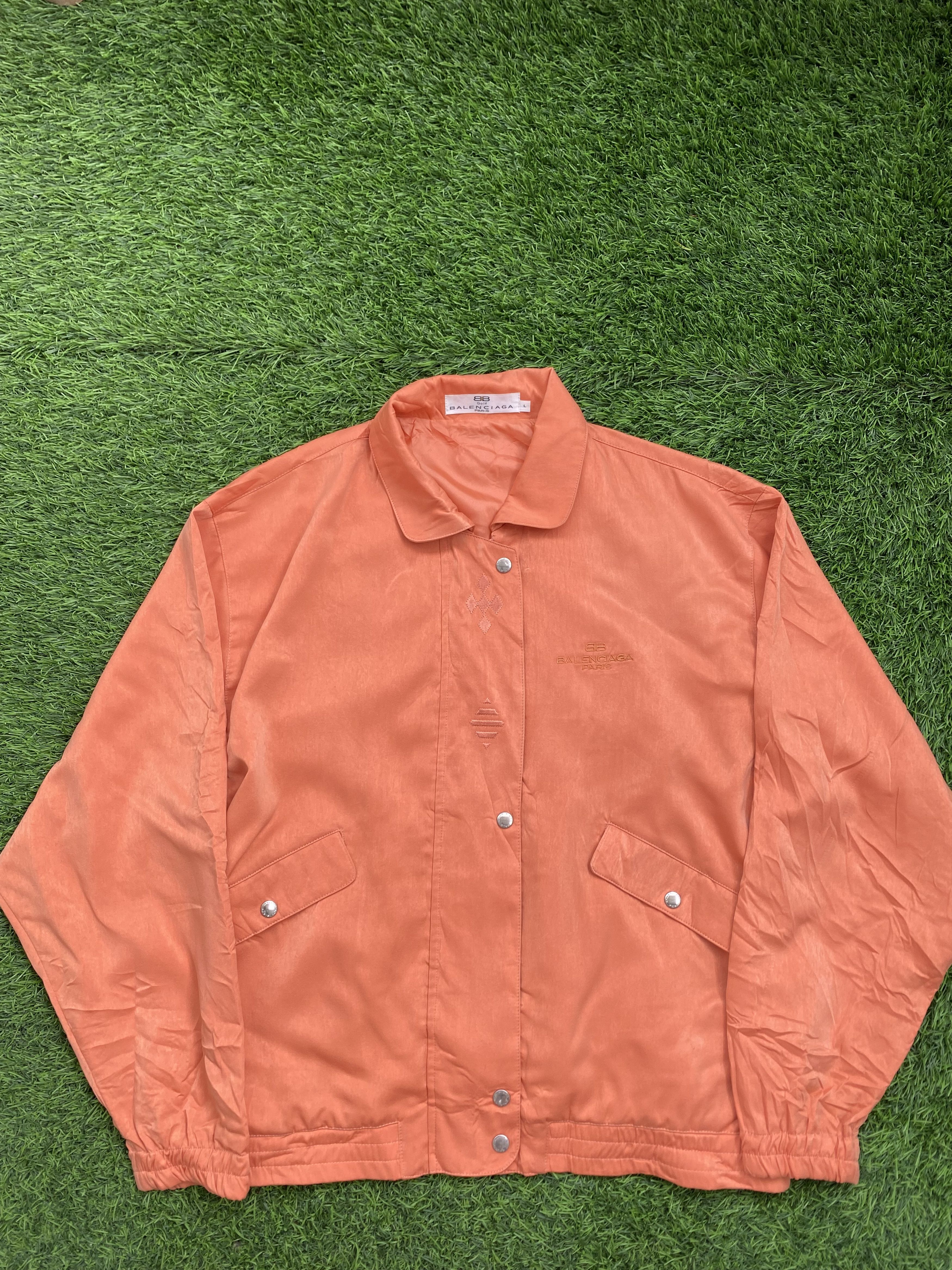 Balenciaga × Vintage Vintage 90s Balenciaga Light Bomber Jacket Logo Size L / US 10 / IT 46 - 1 Thumbnail