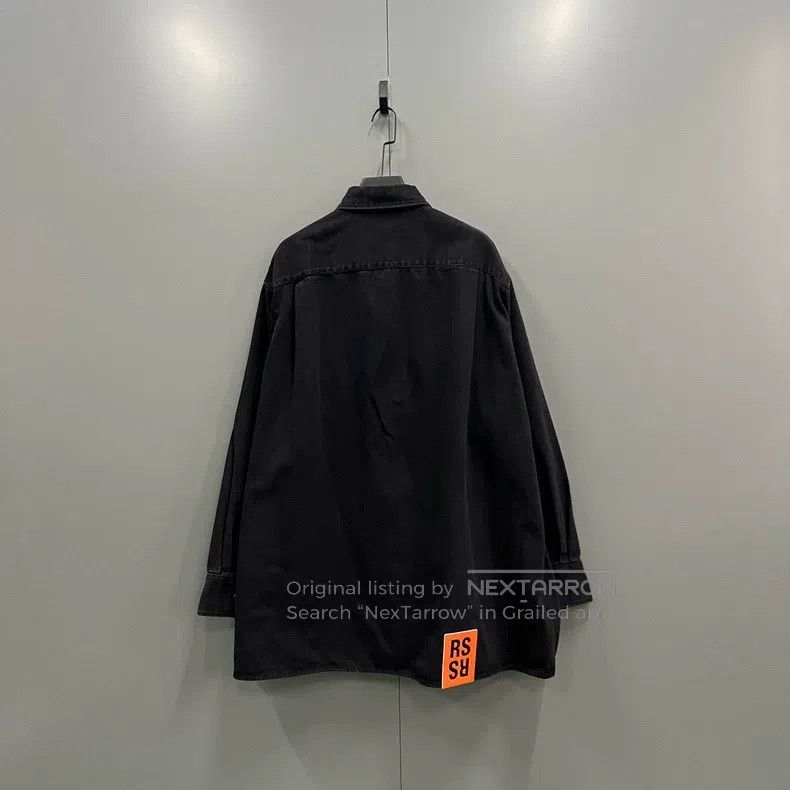 Raf Simons Raf Simons Black digital printed denim shirt Size US S / EU 44-46 / 1 - 2 Thumbnail