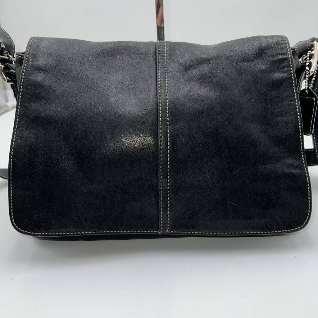 Coach Coach Vintage Hamptons Black Leather Bag Size ONE SIZE - 1 Thumbnail