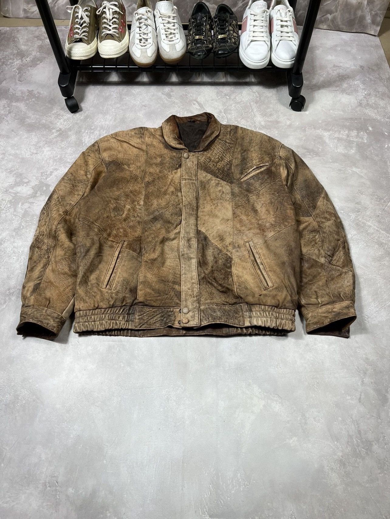Vintage Vintage Top Gun Avirex Style Y2k Leather Jacket Size US L / EU 52-54 / 3 - 3 Thumbnail