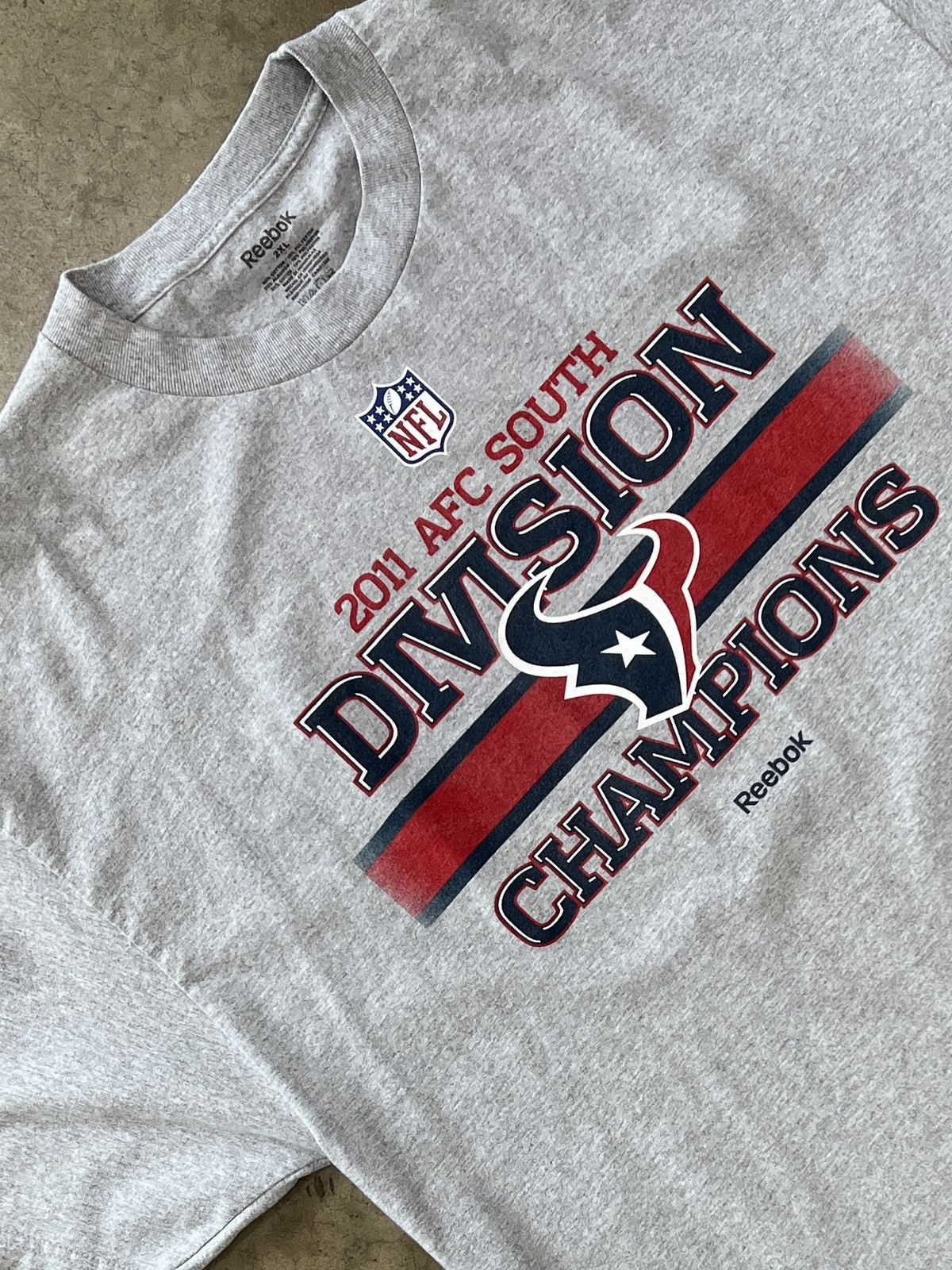 Reebok Houston Texans 2011 Division Champions Reebok Tee XXL Size US XXL / EU 58 / 5 - 1 Thumbnail