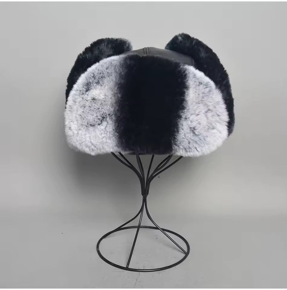 Japanese Brand Unisex RealRabbit Fur Ushanka Trapper Hat Size L Size ONE SIZE - 6 Thumbnail