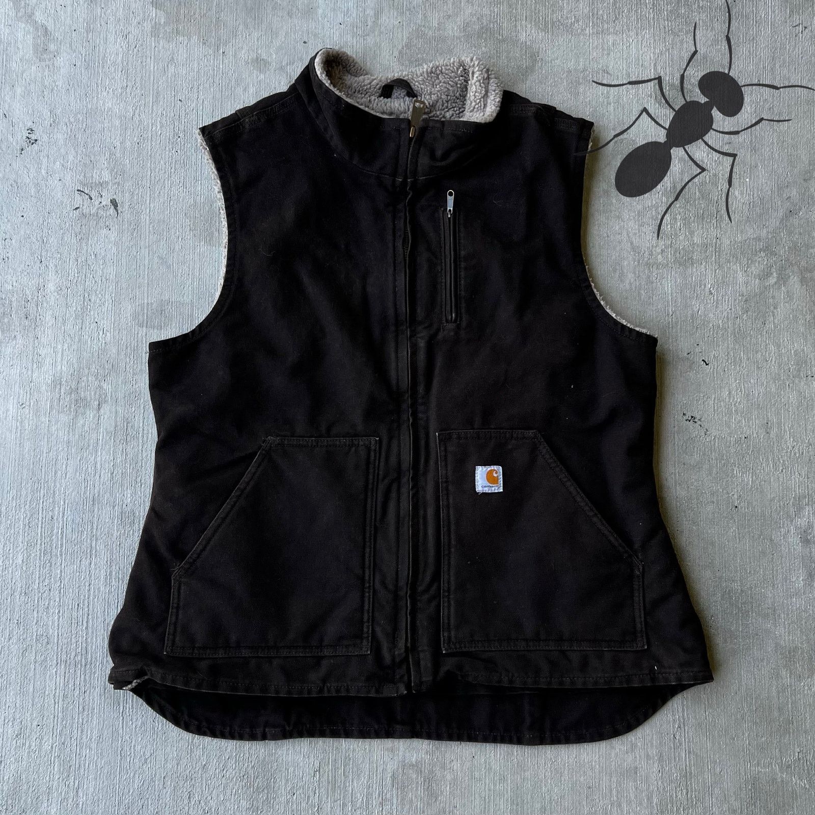 Carhartt × Vintage Carhartt WOMENS WV001 DKB brown work wear vest Size US L / EU 52-54 / 3 - 1 Thumbnail