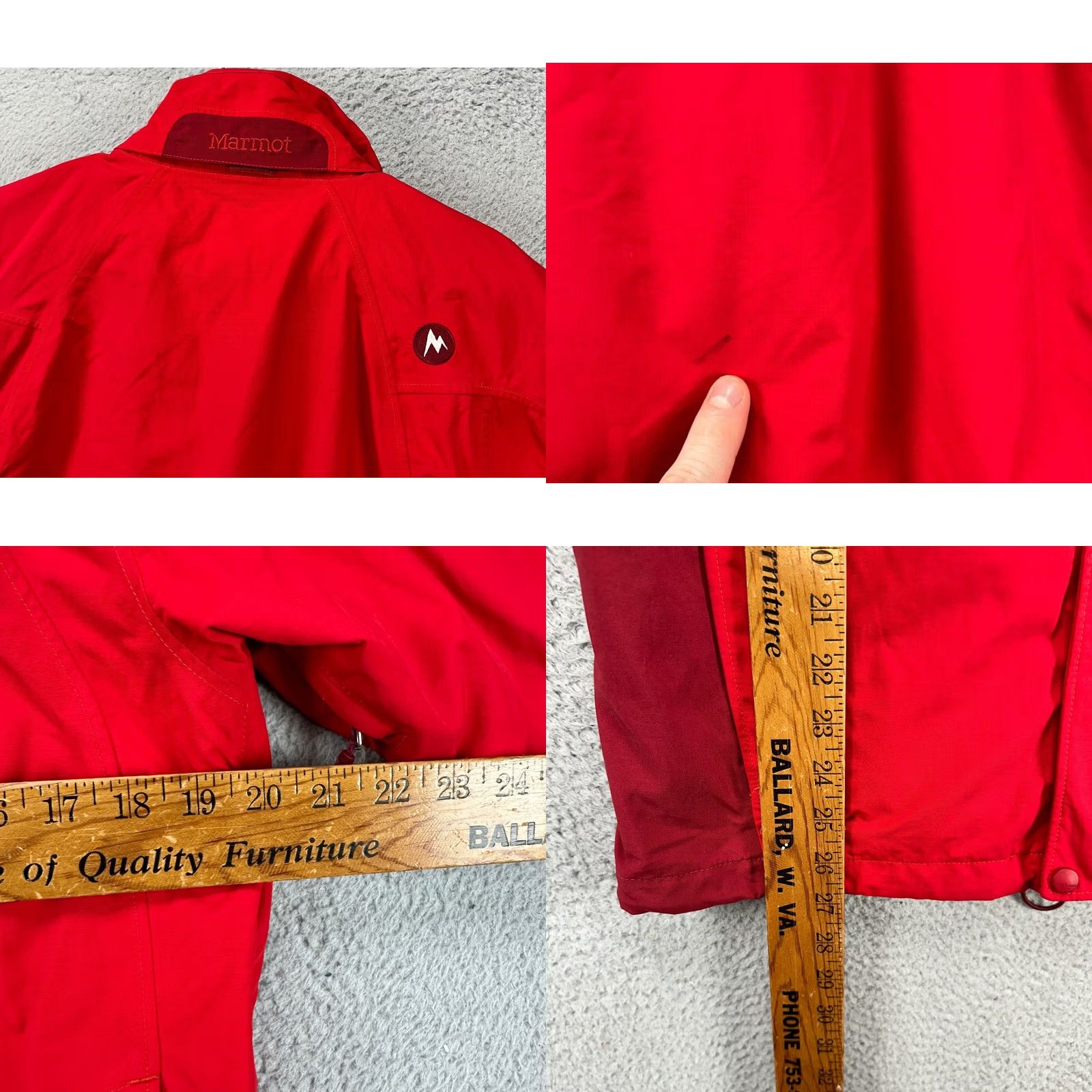 Marmot Marmot Membrain Jacket Mens Small Red Nylon Tamarack Windbreaker Full Zip Mens Size US S / EU 44-46 / 1 - 8 Thumbnail