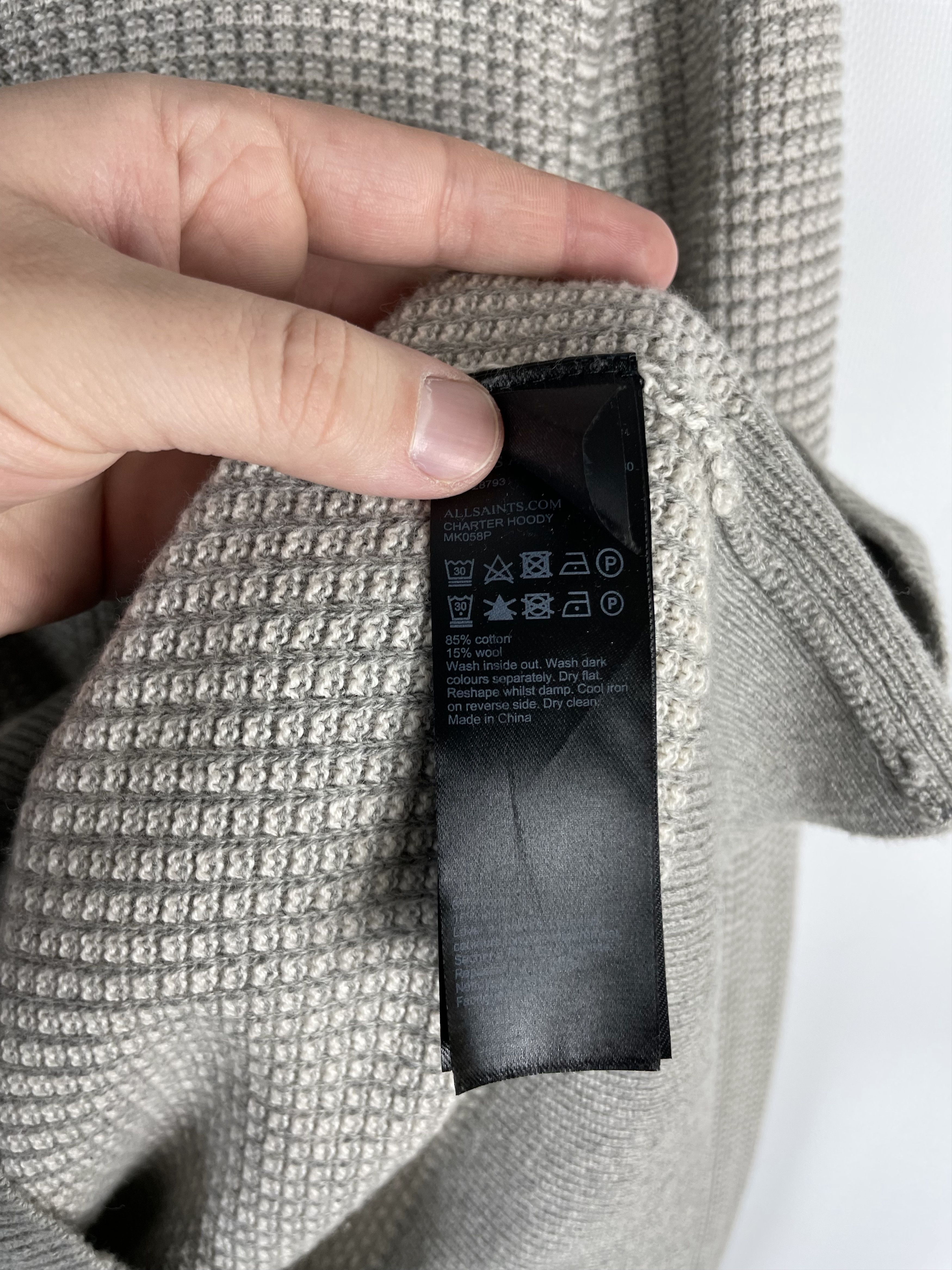 Allsaints Vintage Allsaints Knit Zip Hoodie Size US L / EU 52-54 / 3 - 10 Thumbnail