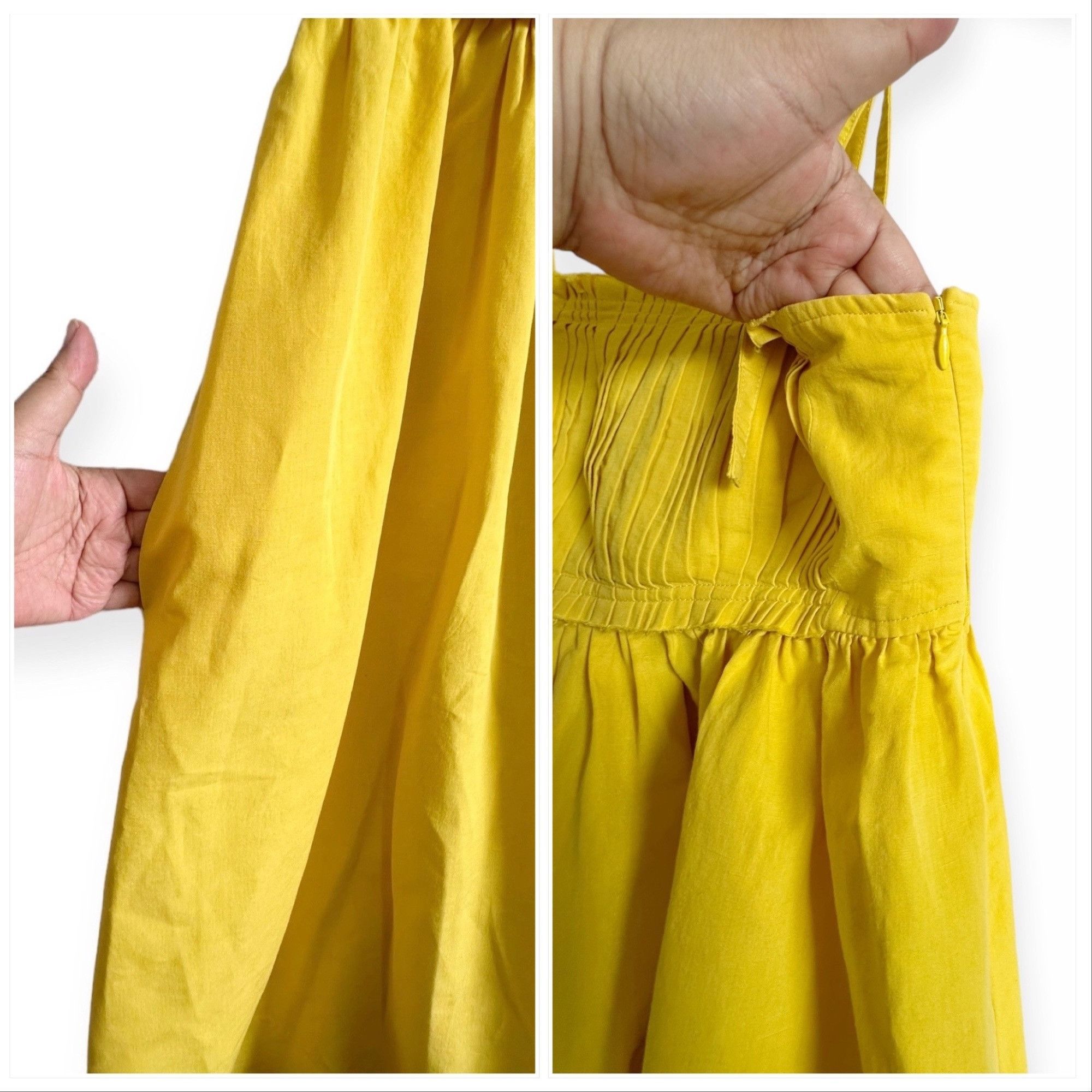 Ulla Johnson Ulla Johnson Laetitia Tie Strap Cotton & Linen Blend Midi Dr Size XS / US 0-2 / IT 36-38 - 12 Thumbnail