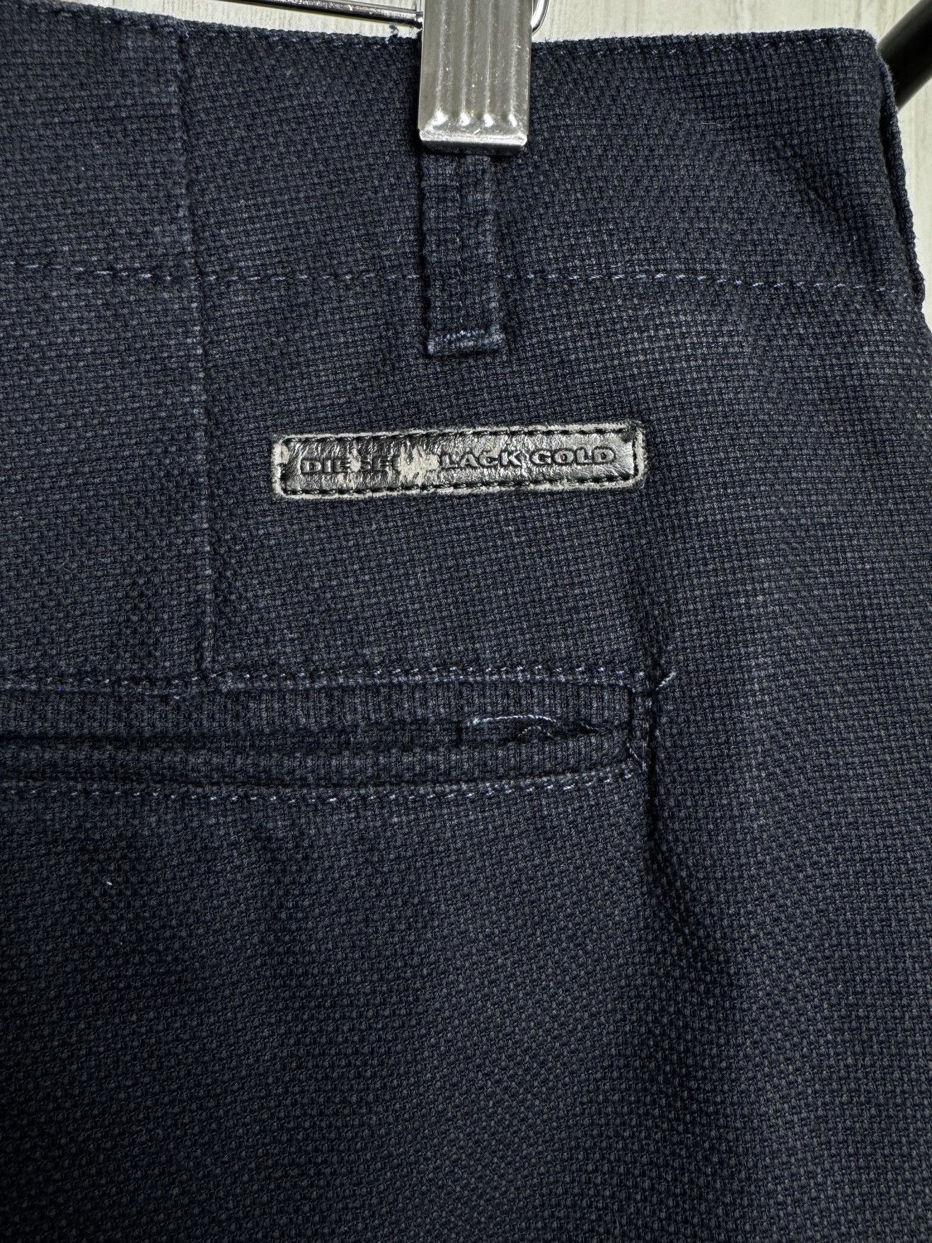 Diesel Black Gold Diesel Black Gold cotton black structured chino pants 48 Size US 34 / EU 50 - 8 Thumbnail