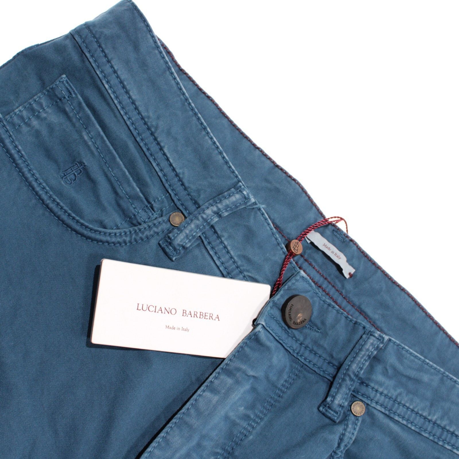 Luciano Barbera Luciano Barbera New with tags Chino Size 32 US In Blue Size US 32 / EU 48 - 1 Thumbnail