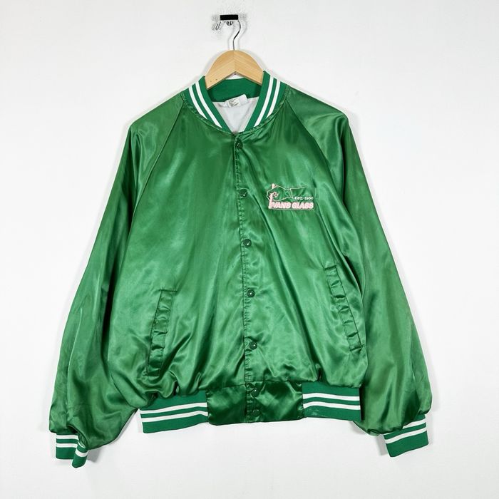 Vintage Vintage 90s Made in USA Satin Evans Glass Light Jacket Grailed