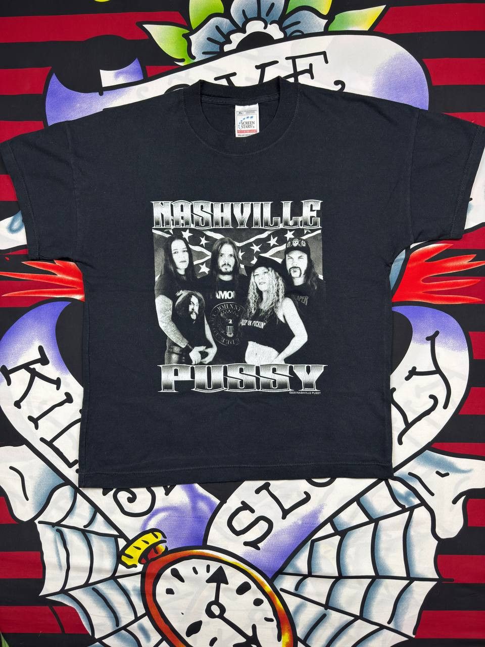 Band Tees Rare Vintage Nashville Pussy Rock Tee 2001 T Shirt Size US M / EU 48-50 / 2 - 1 Thumbnail