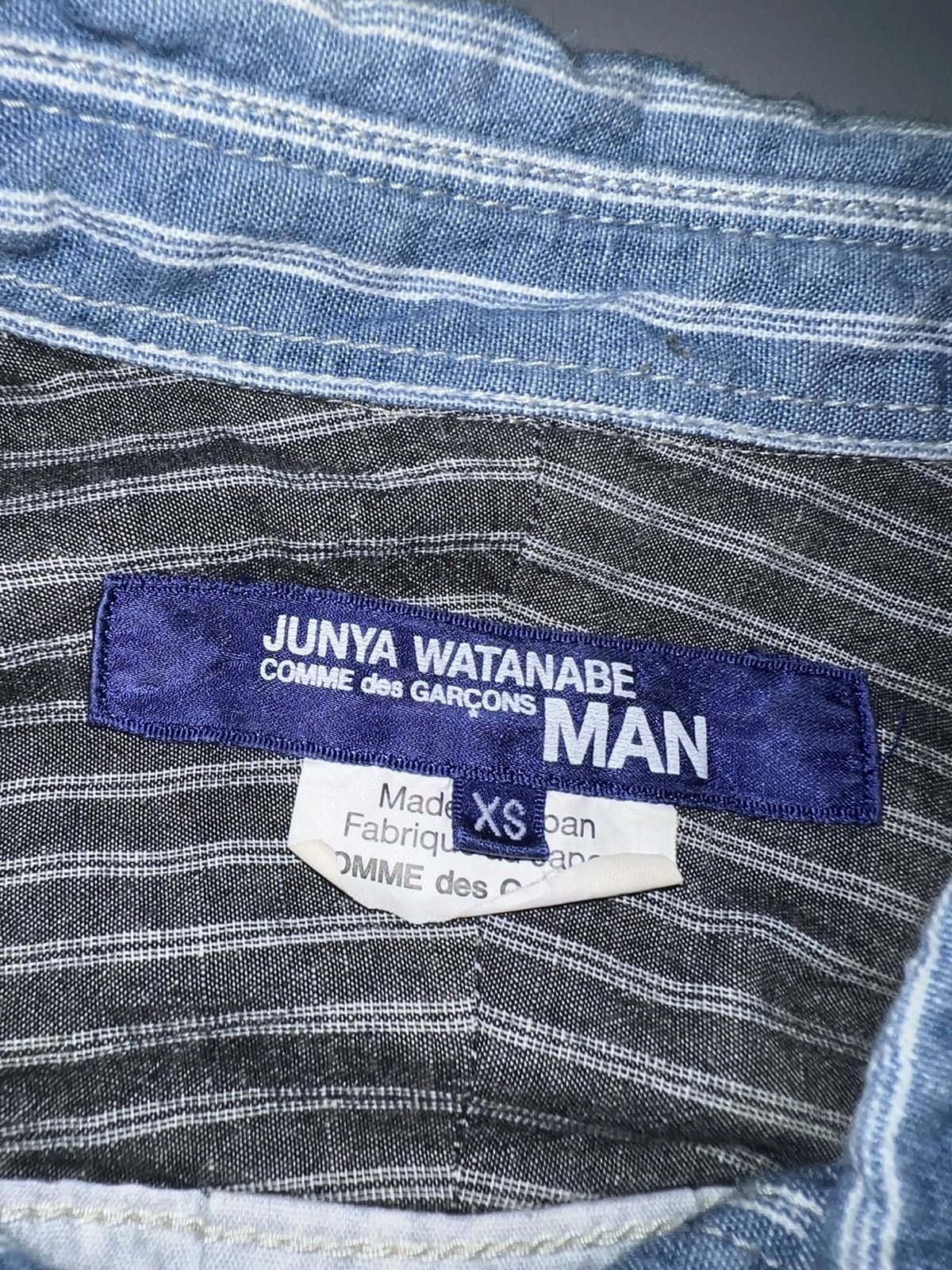 Comme des Garcons Junya Watanabe S/S 15 denim patchwork shirt Size US XS / EU 42 / 0 - 6 Thumbnail
