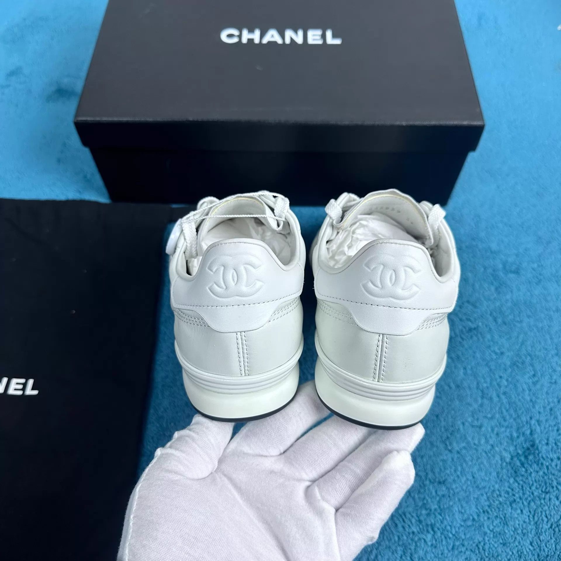 Chanel Chanel 25S White German Trainer 36 Size US 5.5 / IT 35.5 - 4 Thumbnail
