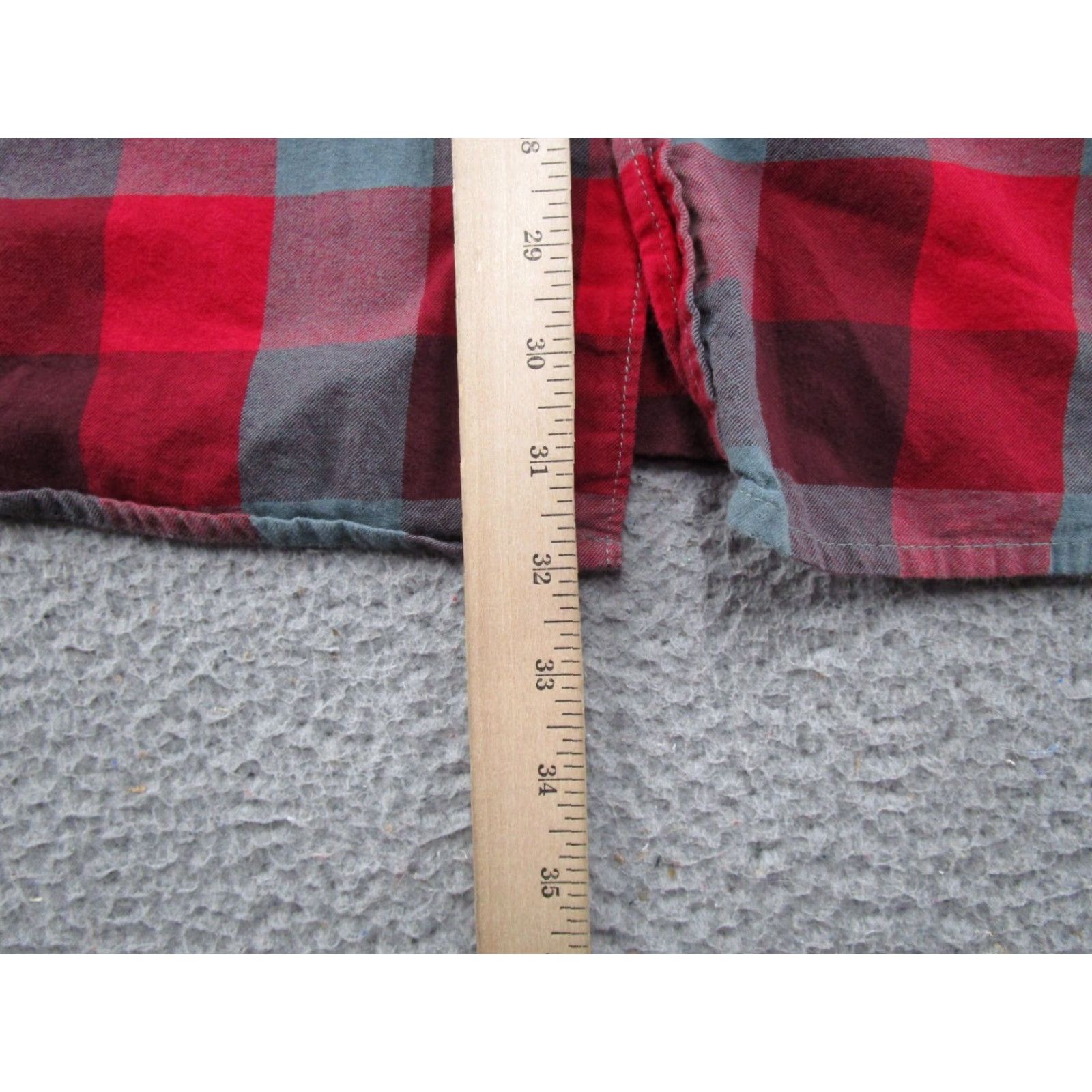 Vintage Columbia Shirt Mens XL Red Black Plaid 100% Cotton Out and Back II Button-Up Flannel - Casual, Button, Long Sleeve, Regular Fit, Vintage No Size US XL / EU 56 / 4 - 7 Thumbnail