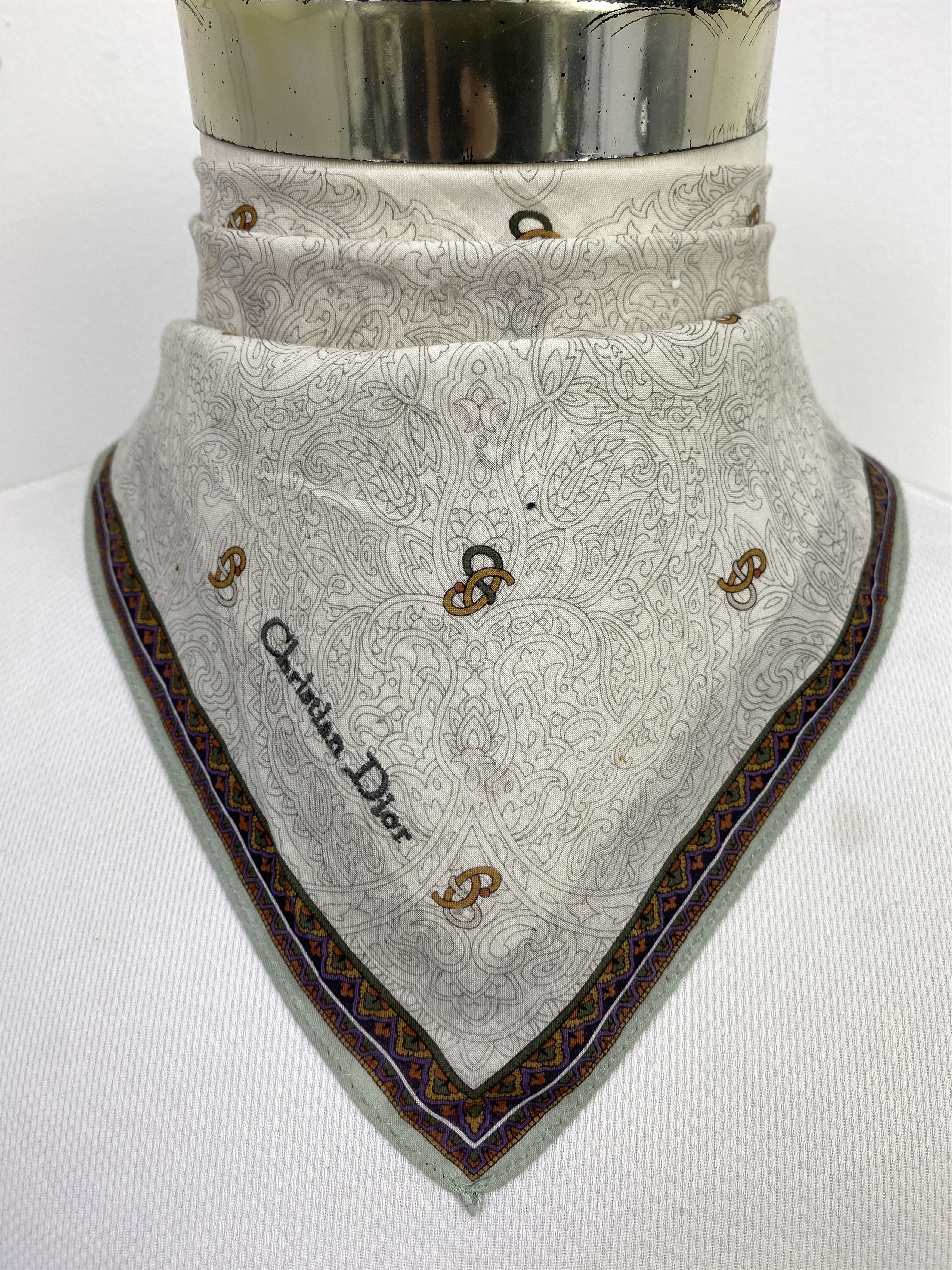 Christian Dior Monsieur Christian Dior Handkerchief / Neckerchief KT0237 Size ONE SIZE - 1 Thumbnail
