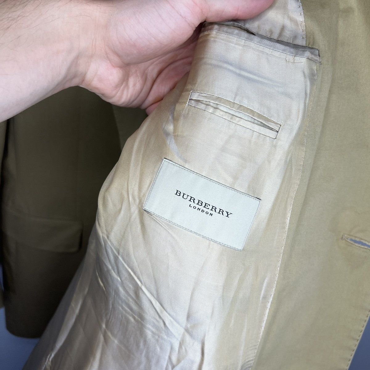 Burberry Vintage Burberry blazer beige jacket coat Size 48R - 6 Thumbnail