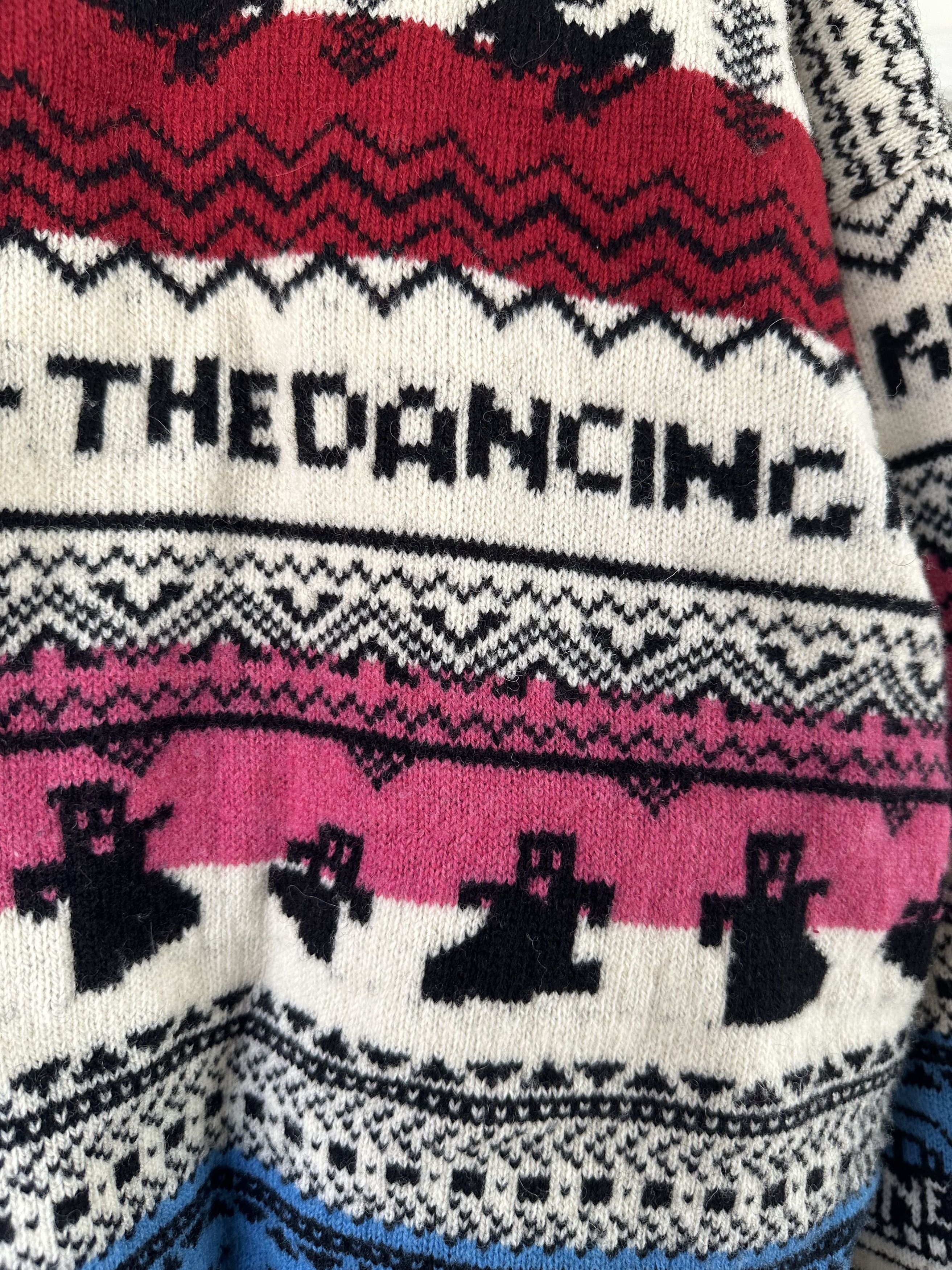 Celine × Hedi Slimane SS21 The Dancing Kid Jacquard Wool Cardigan Size US L / EU 52-54 / 3 - 4 Thumbnail