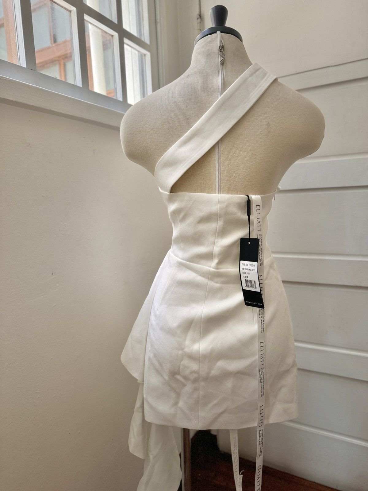 ELLIATT Elliat Convergence Ruffle One-Shoulder Sheath Minidress Size M / US 6-8 / IT 42-44 - 7 Thumbnail
