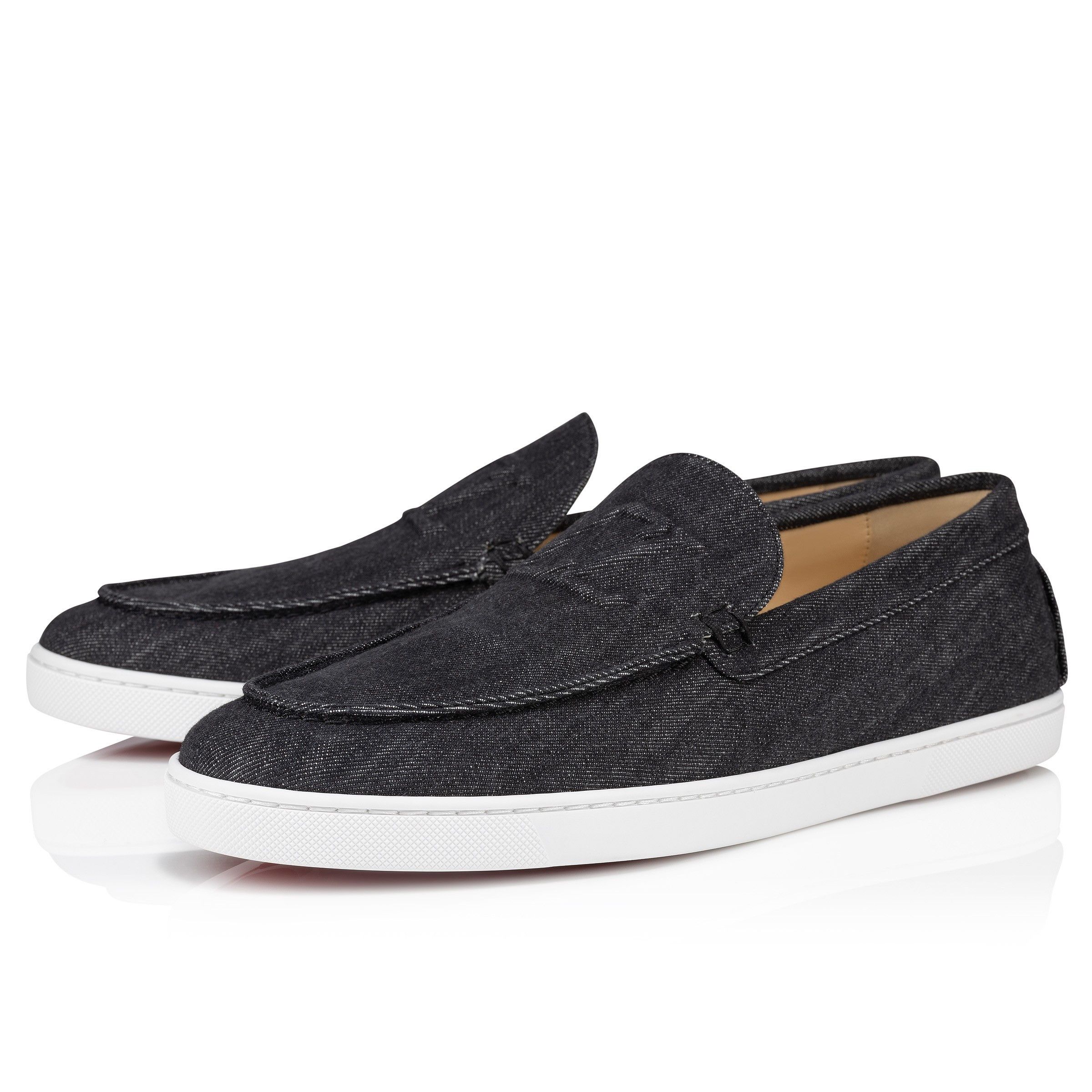 Christian Louboutin varsiboat black denim Size US 13 / EU 46 - 1 Thumbnail