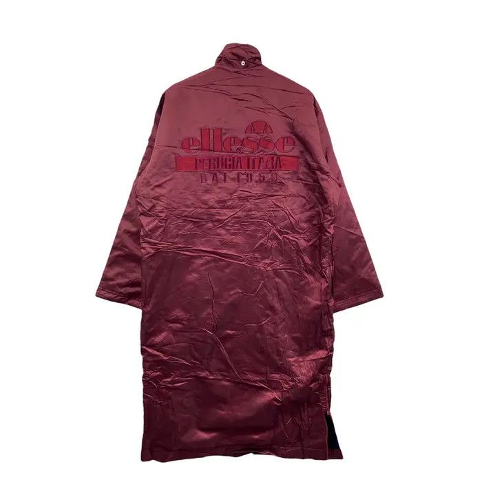 Ellesse Vtg 90’ ELLESSE PERUGIA ITALIA Maroon Winter Coach Jacket Size M / US 6-8 / IT 42-44 - 2 Thumbnail