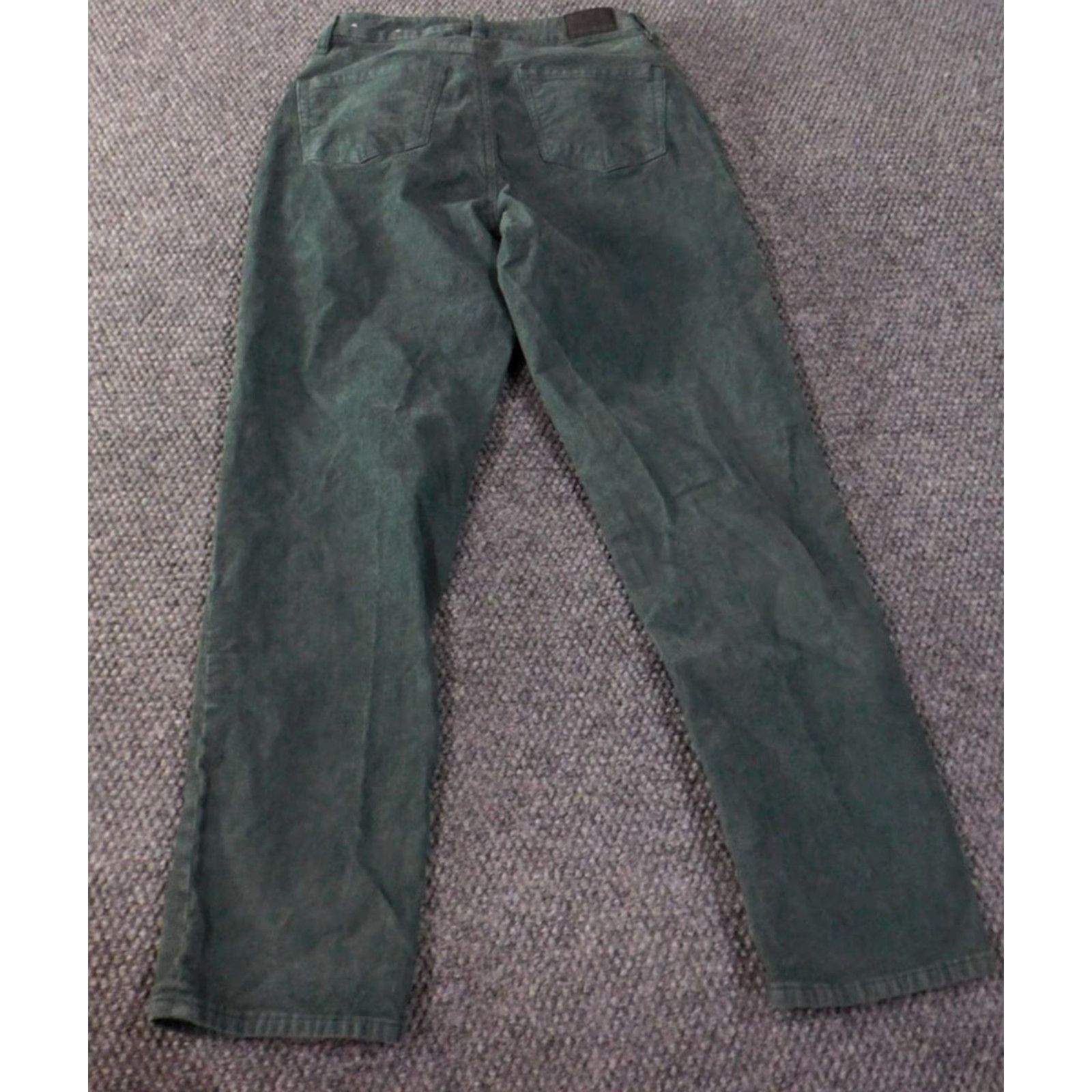 American Eagle Outfitters American Eagle Jeans Womens size 0 Mom Straight Green Corduroy Retro Nickel Zipper Pockets Size 26" / US 2 / IT 38 - 7 Thumbnail