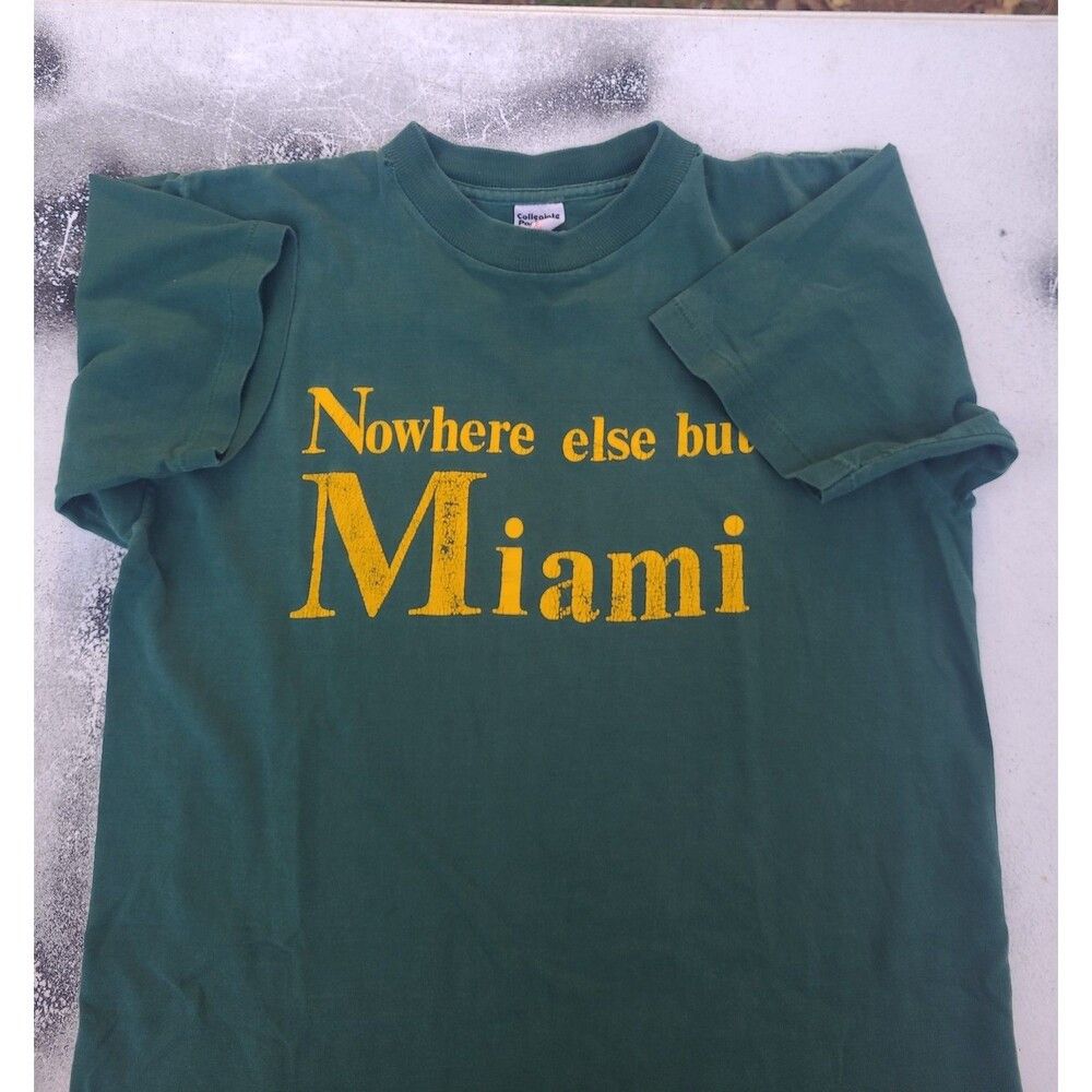 Vintage Vtg University of Miami Single stitch t-shirt Destination Size US M / EU 48-50 / 2 - 4 Thumbnail