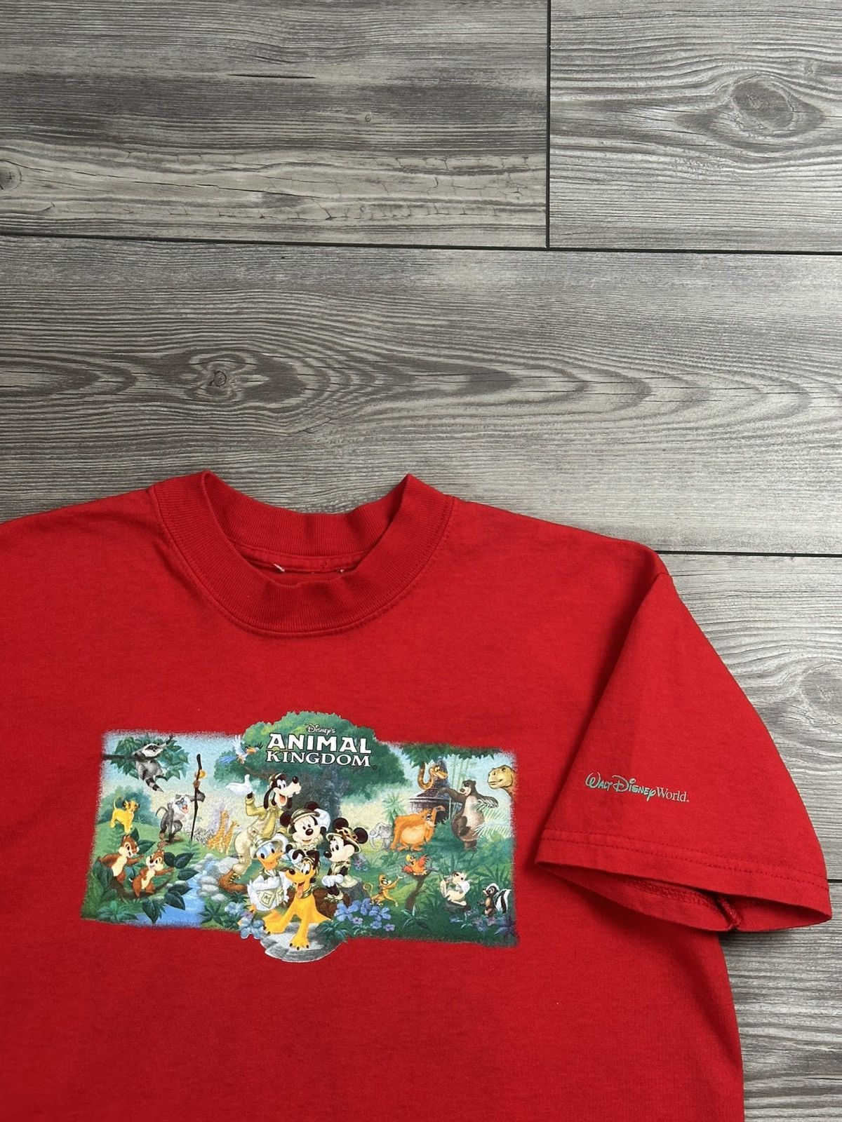 Disney × Vintage Vintage 90’s Disney World Animal Kingdom T Shirt Size US S / EU 44-46 / 1 - 3 Thumbnail