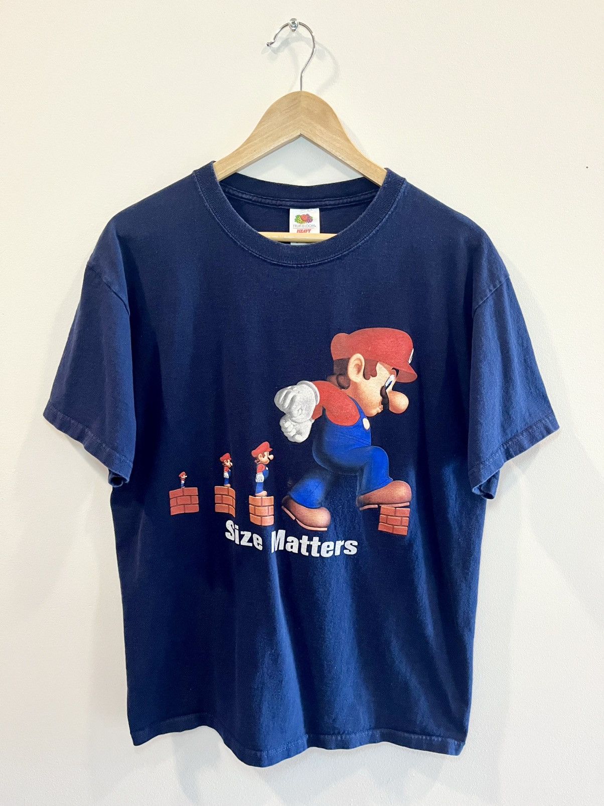 Nintendo Vintage 2000s Mario ‘Size Matters’ promo tee - Large Size US L / EU 52-54 / 3 - 1 Thumbnail