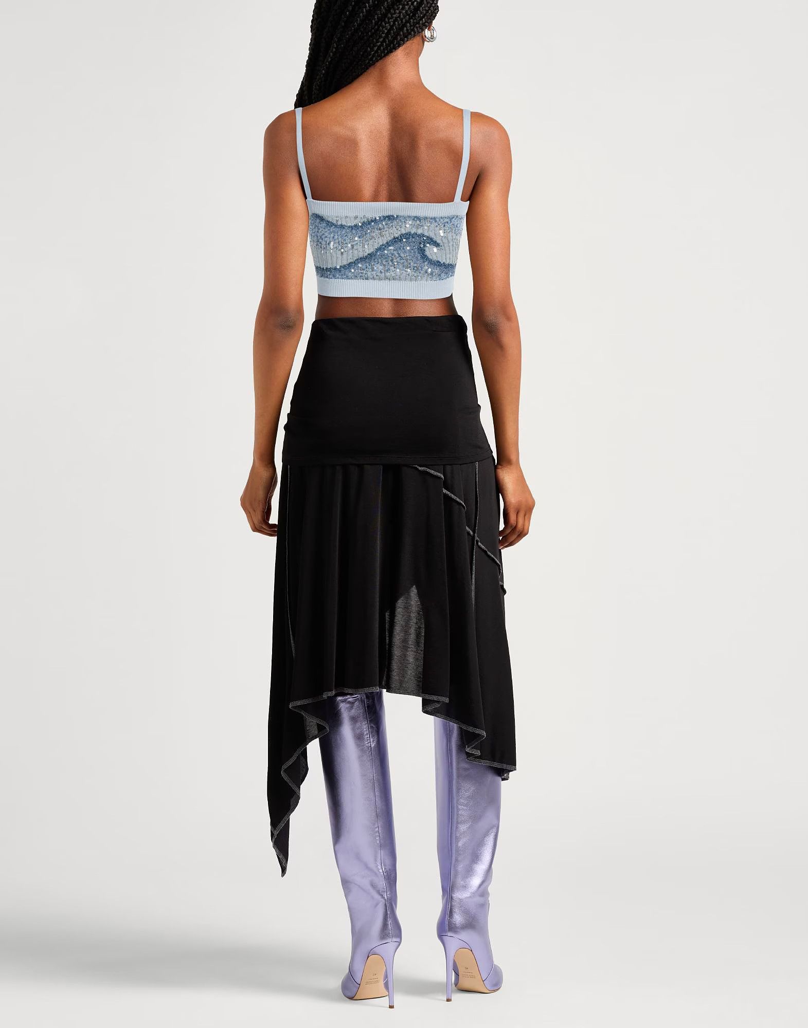o1s1wg110525 Crop Top in Blue