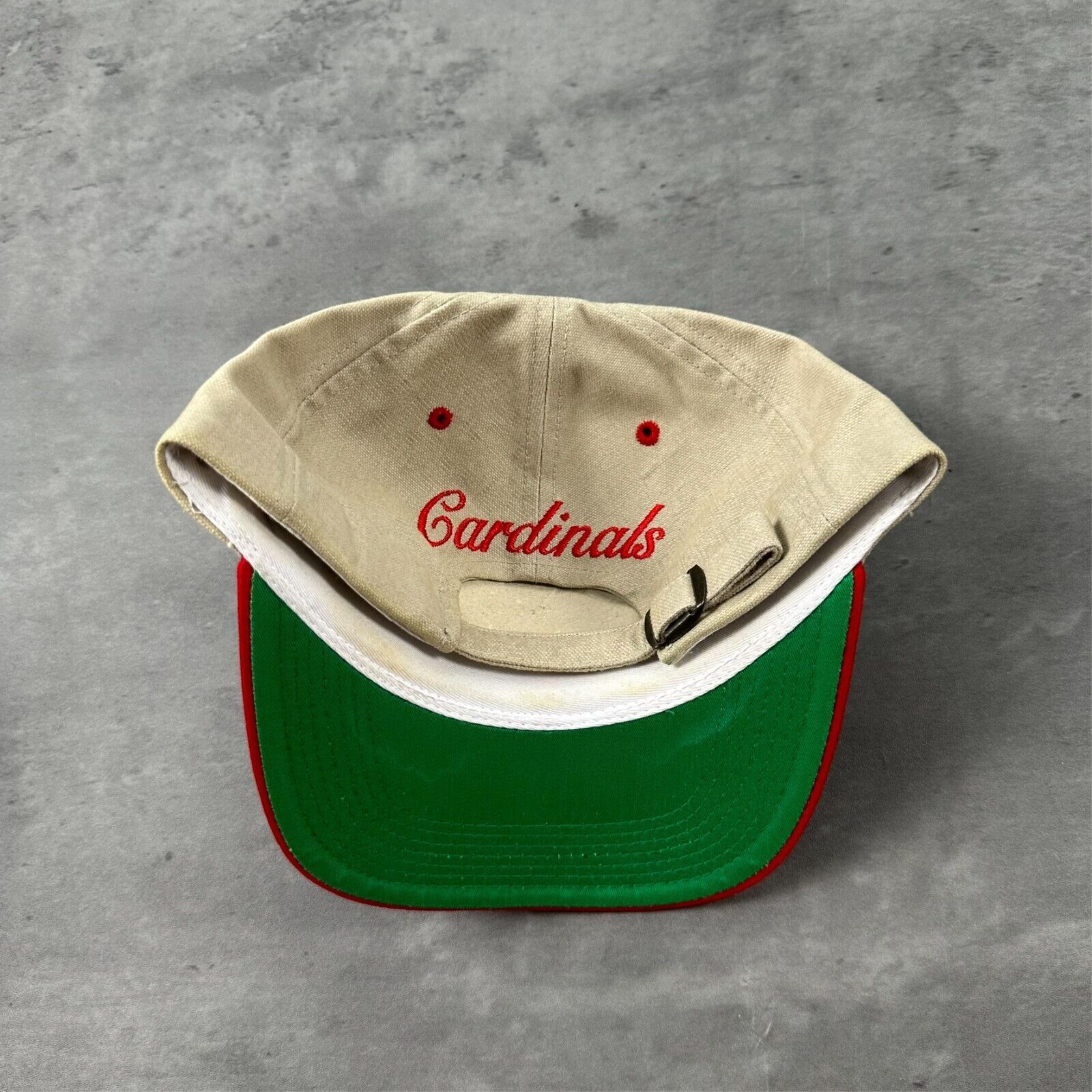 MLB Vintage St. Louis Cardinals MLB Khaki Script Hat Size ONE SIZE - 6 Thumbnail