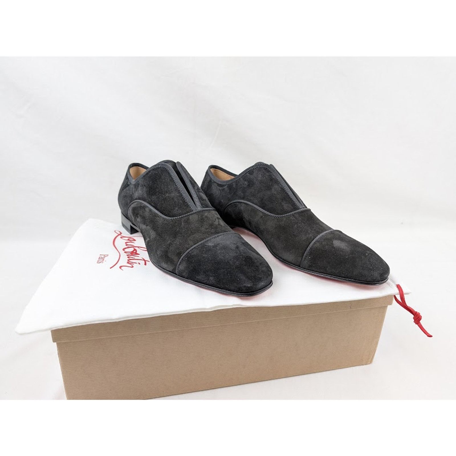 Christian Louboutin o1rshd1 Alpha Male Flat Shoes in Black Size US 9.5 / EU 42-43 - 14 Thumbnail