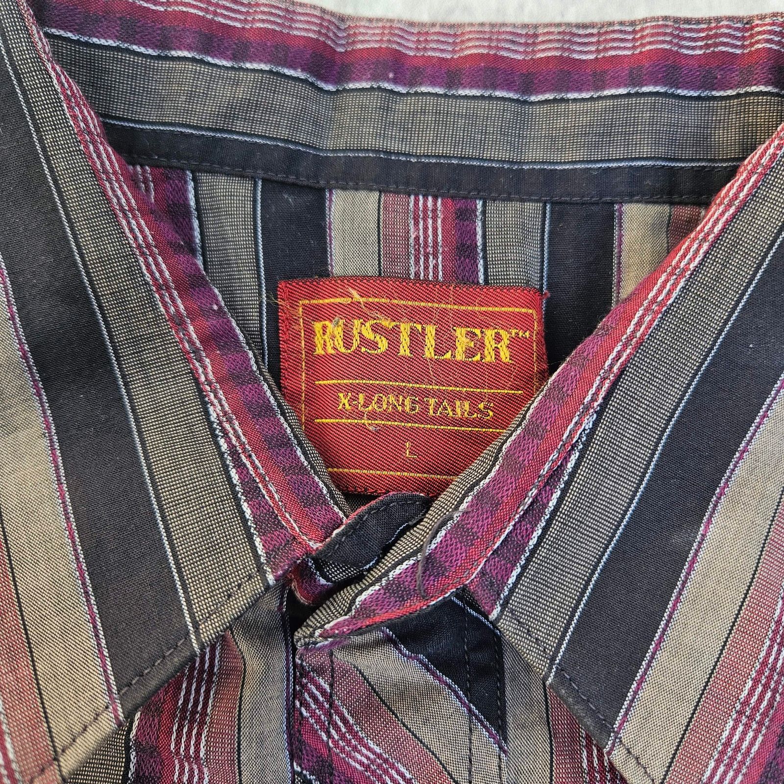 Rustler Vintage Rustler Western Shirt Pearl Snap Button Down Size L Size US L / EU 52-54 / 3 - 2 Thumbnail