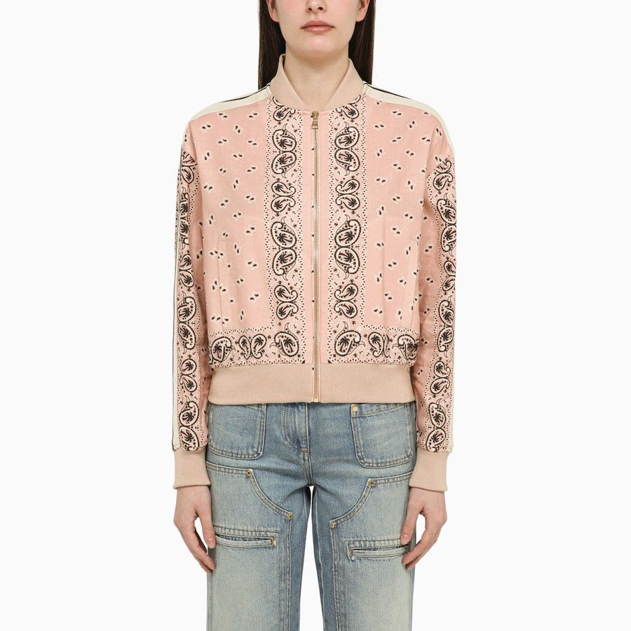 Palm Angels o1d2blof0924 Bomber Jackets In Pink Size M / US 6-8 / IT 42-44 - 1 Thumbnail