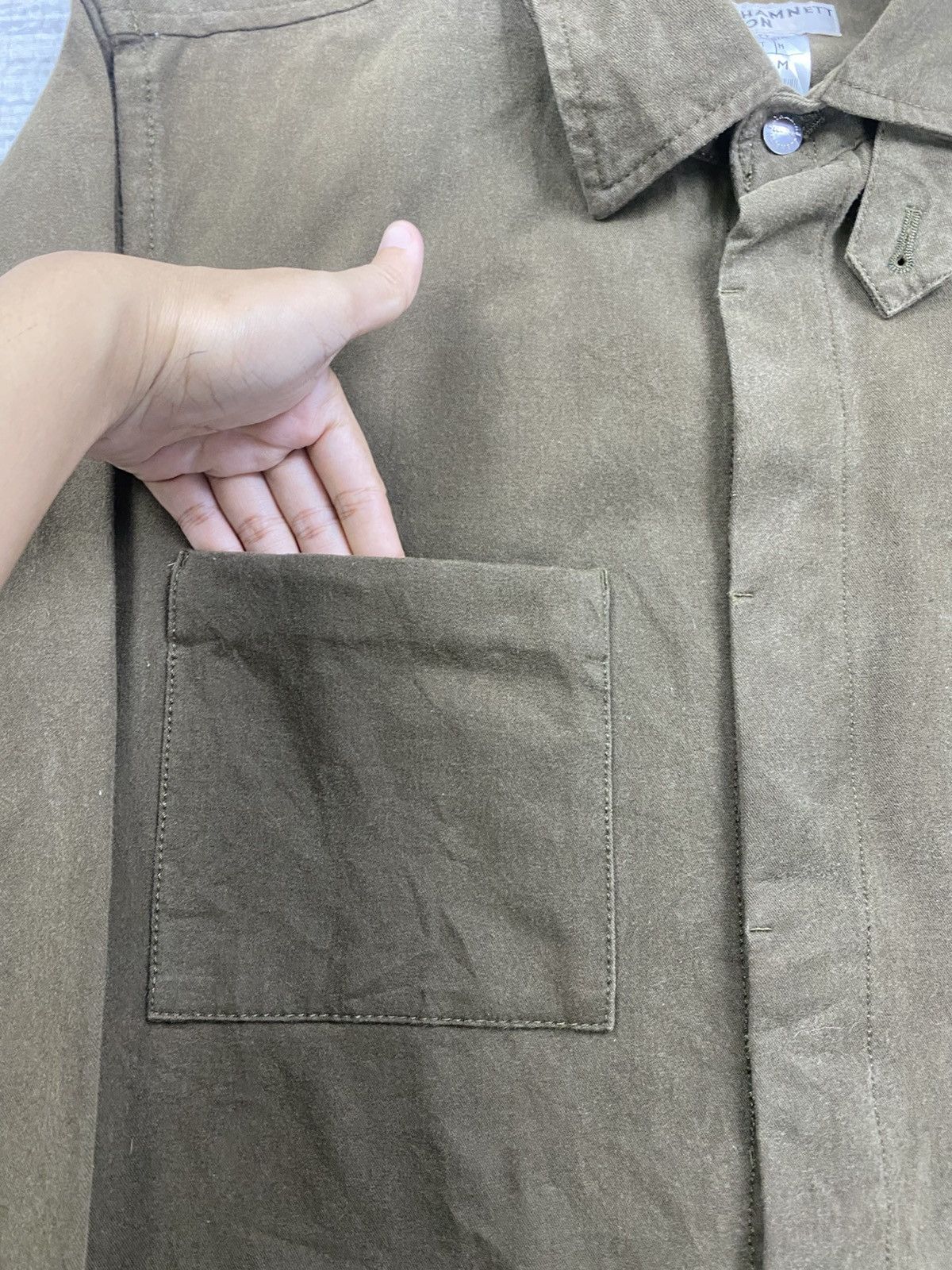 Designer × Katharine Hamnett London × Vintage Vtg Katharine Hamnett Blouson Double Pocket Button Jacket Size US M / EU 48-50 / 2 - 6 Thumbnail