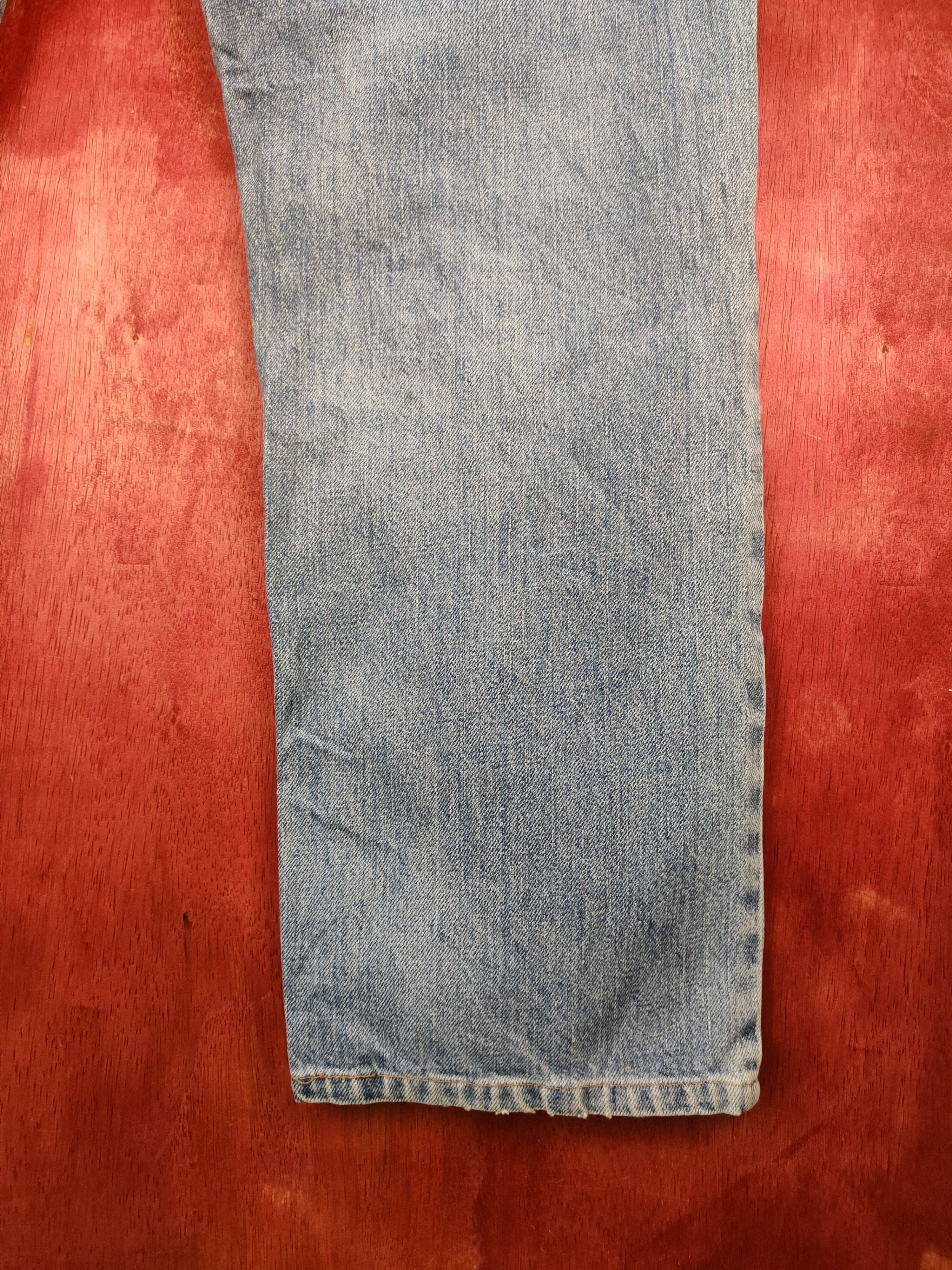 Faded Glory Wrangler Blue Faded jeans vintage Denim #S1480 Size US 41 - 12 Thumbnail