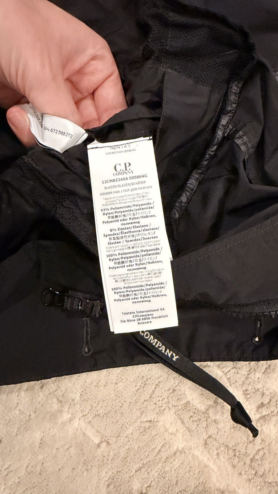 C.P. Company C.P. Company Black Nycra-R Blazer Size XS Size US XS / EU 42 / 0 - 20 Thumbnail