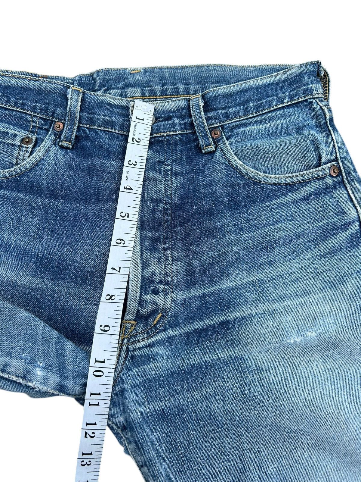 Kapital Vintage Levis Big E Selvedge Distressed Denim Jeans Size US 30 / EU 46 - 22 Thumbnail
