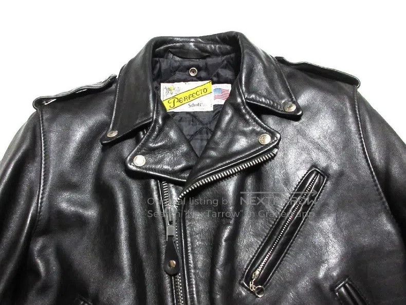 Schott Schott 618 leather jacket Size US XXS / EU 40 - 5 Thumbnail