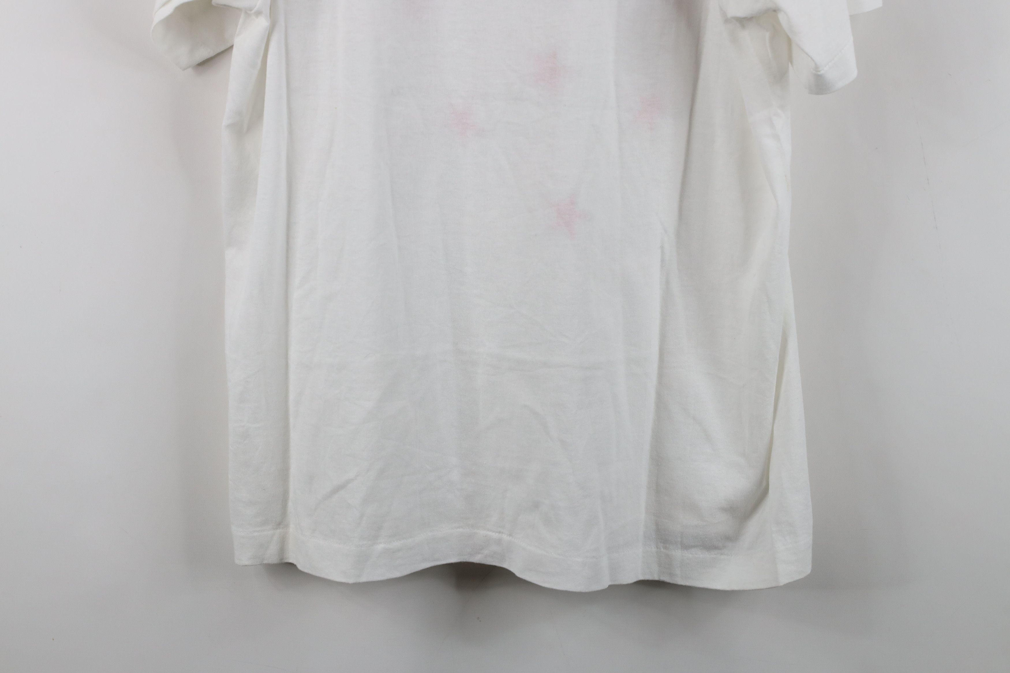 Vintage Vintage 90s Streetwear Stars Short Sleeve T-Shirt White USA Size US XL / EU 56 / 4 - 10 Thumbnail