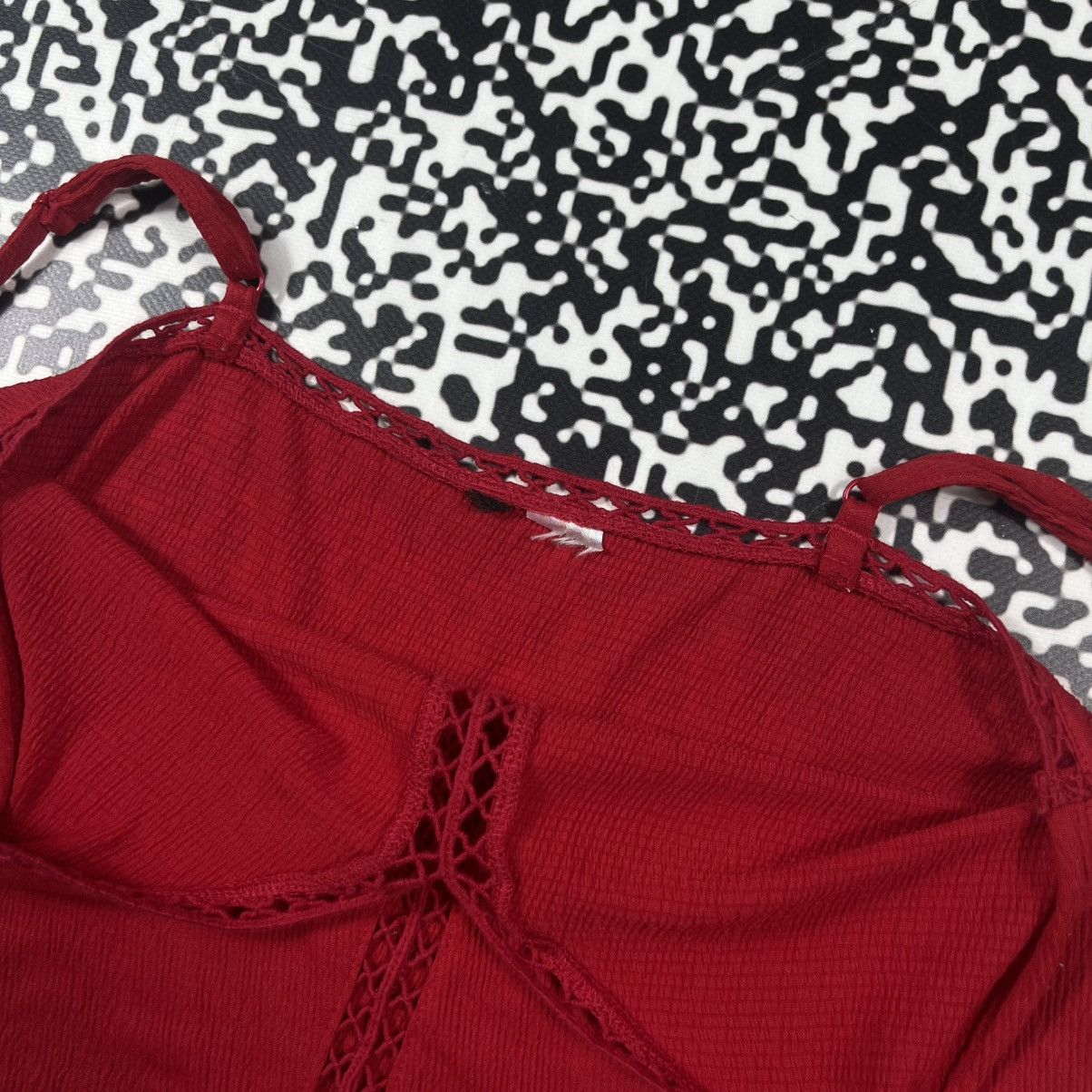 Vintage Vintage Y2K Sexy Retro Red Tank Top Japanese 90s Style Size M / US 6-8 / IT 42-44 - 12 Thumbnail