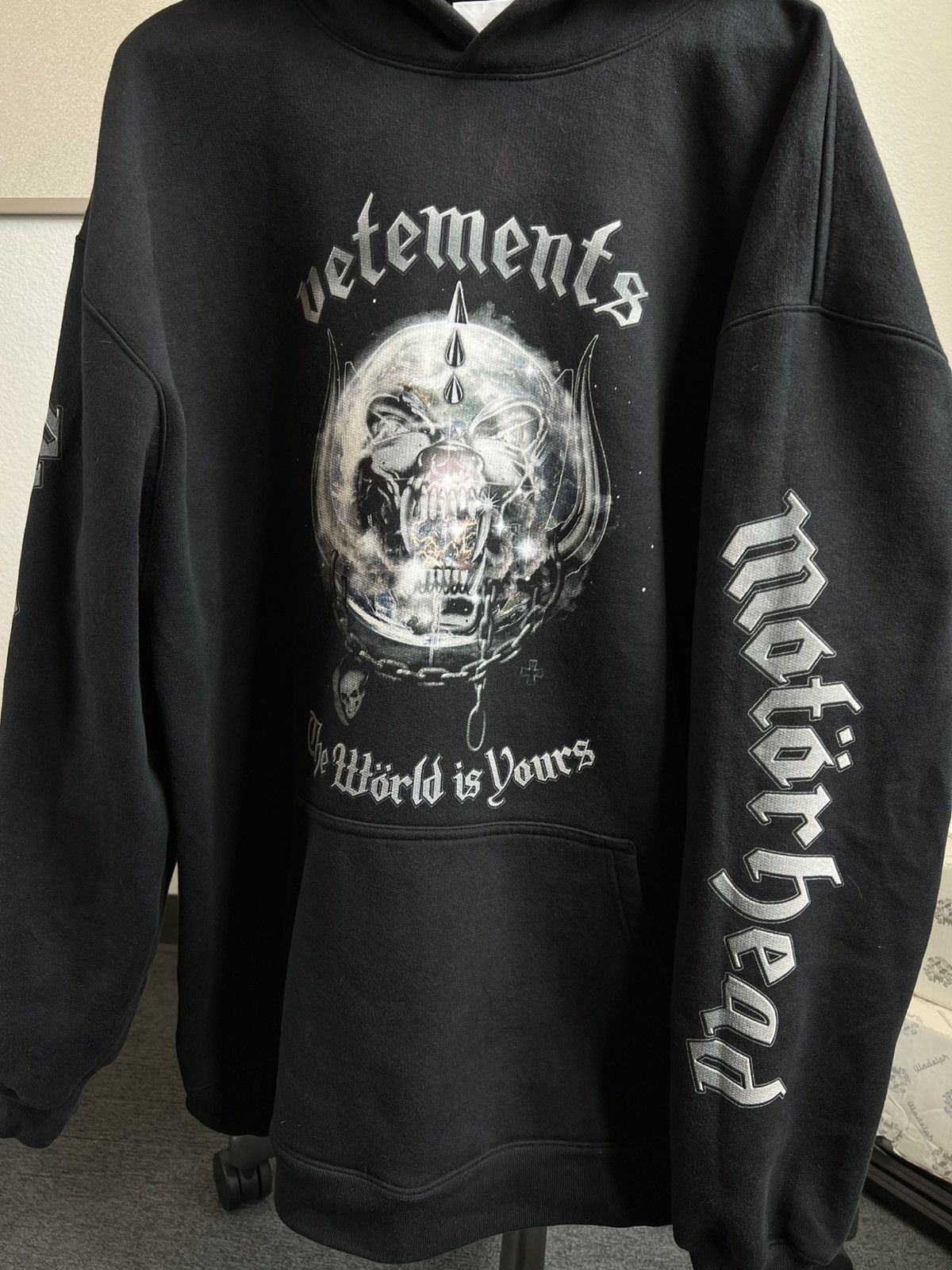 Vetements Vetements world is yours motor head hoodie | Grailed