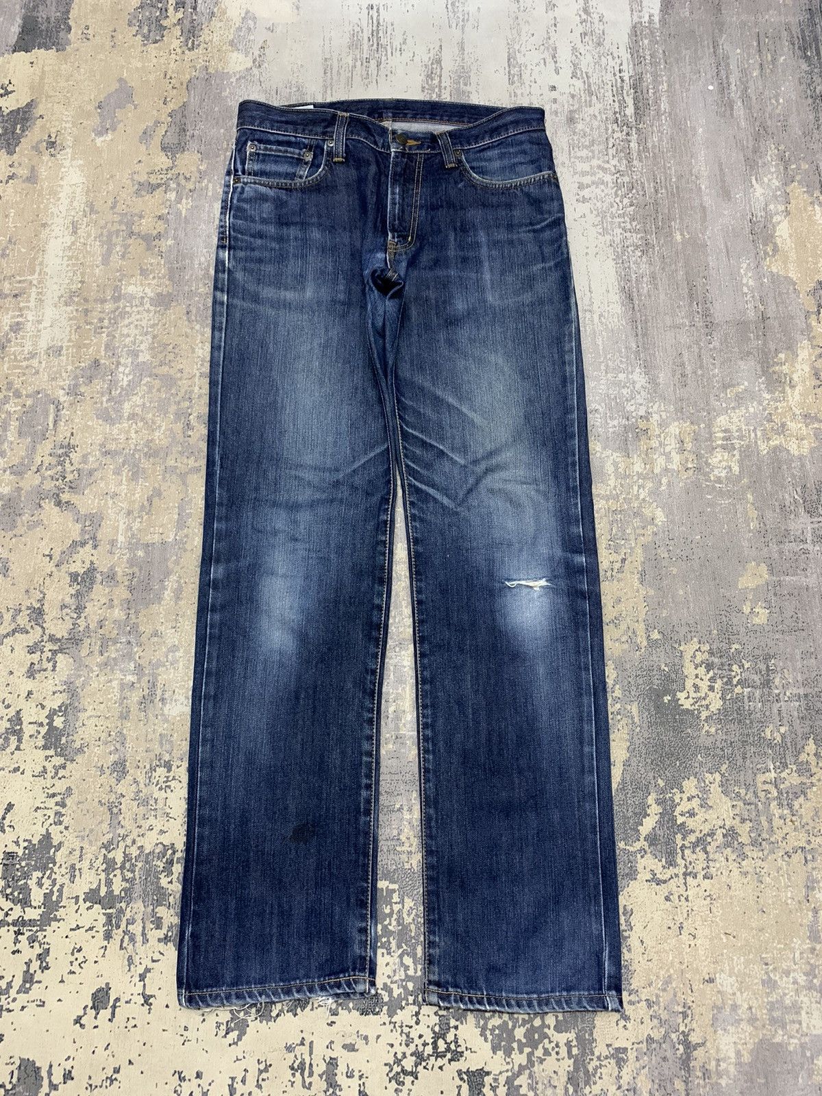 Japanese Brand Vintage EDWIN International Basic Distressed Denim Jean Size US 33 - 1 Thumbnail