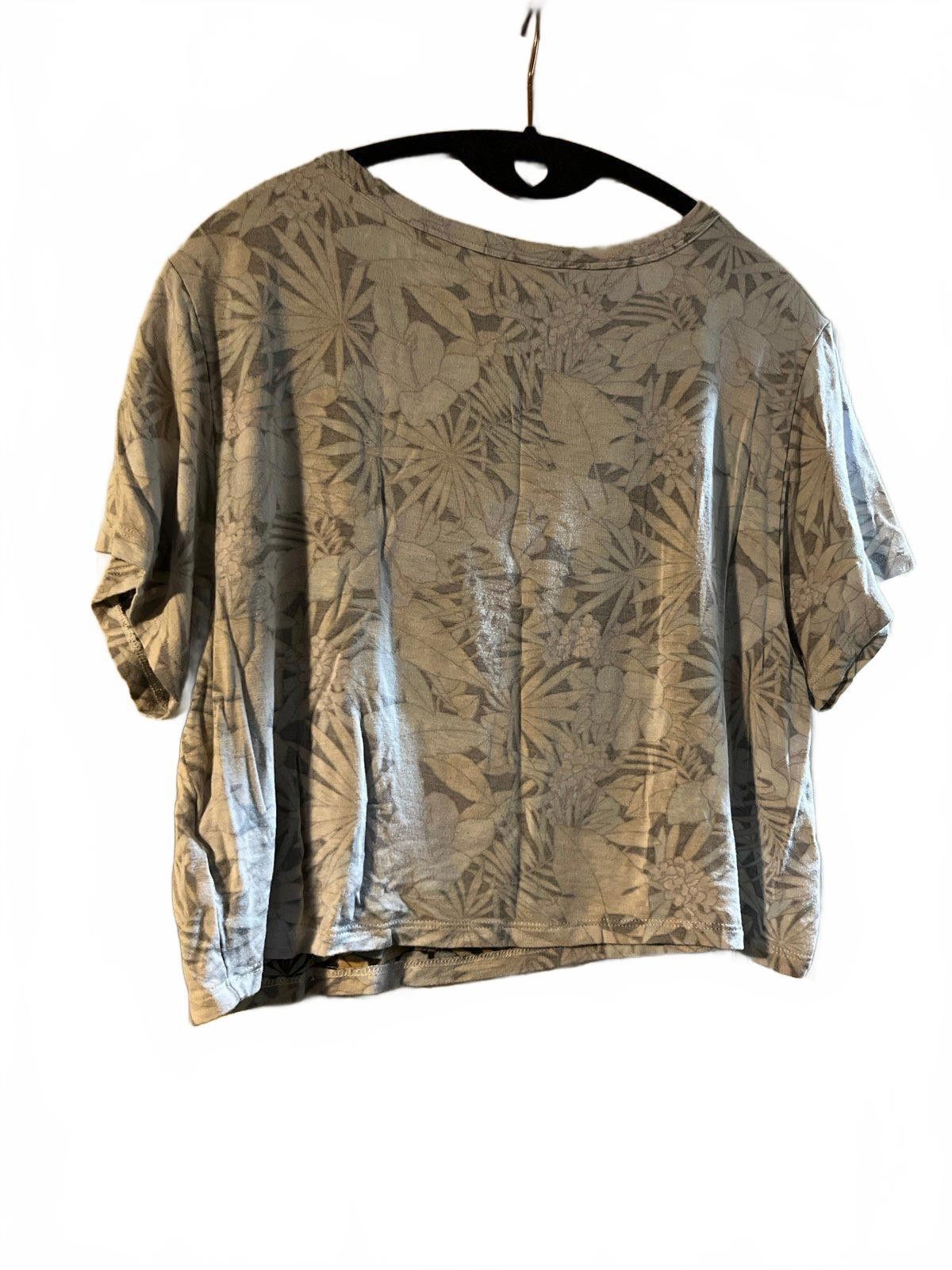 American Eagle Outfitters American Eagle Soft & Sexy Floral Crop Top Size M / US 6-8 / IT 42-44 - 3 Thumbnail