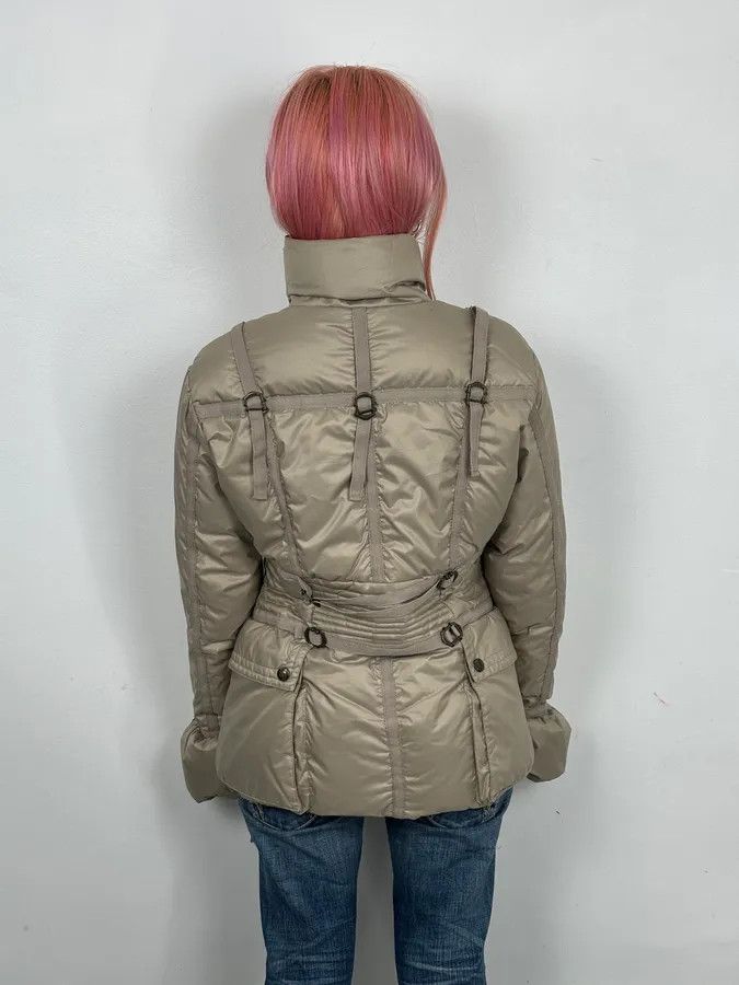 Just Cavalli 2000s Cavalli Beige Bondage Harness Puffer Jacket Size L / US 10 / IT 46 - 3 Thumbnail