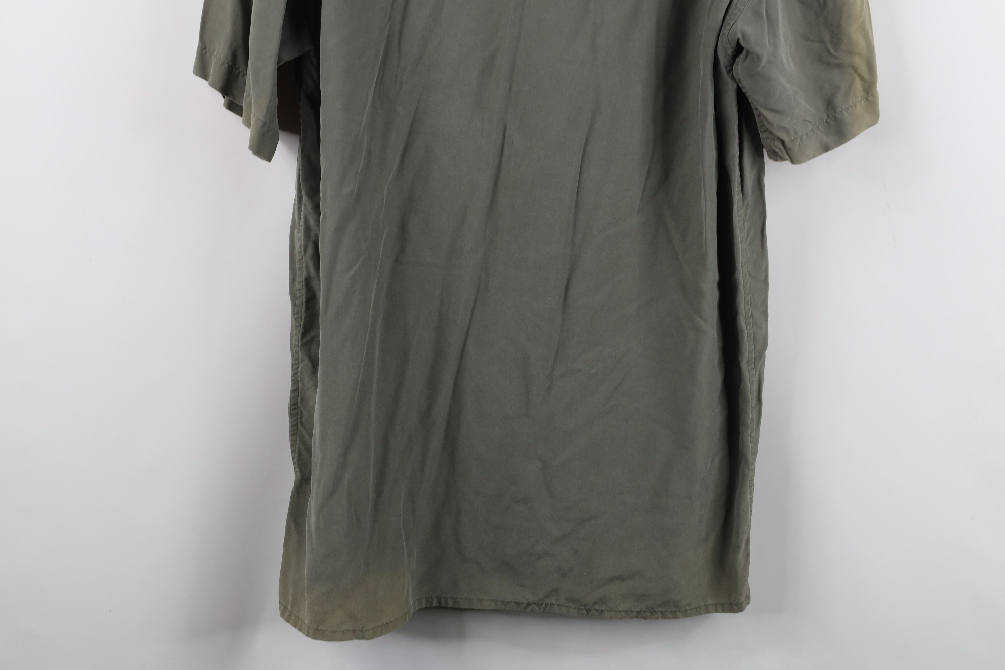 Vintage Vintage 90s Streetwear Collar Board Button Shirt Green Size US S / EU 44-46 / 1 - 14 Thumbnail