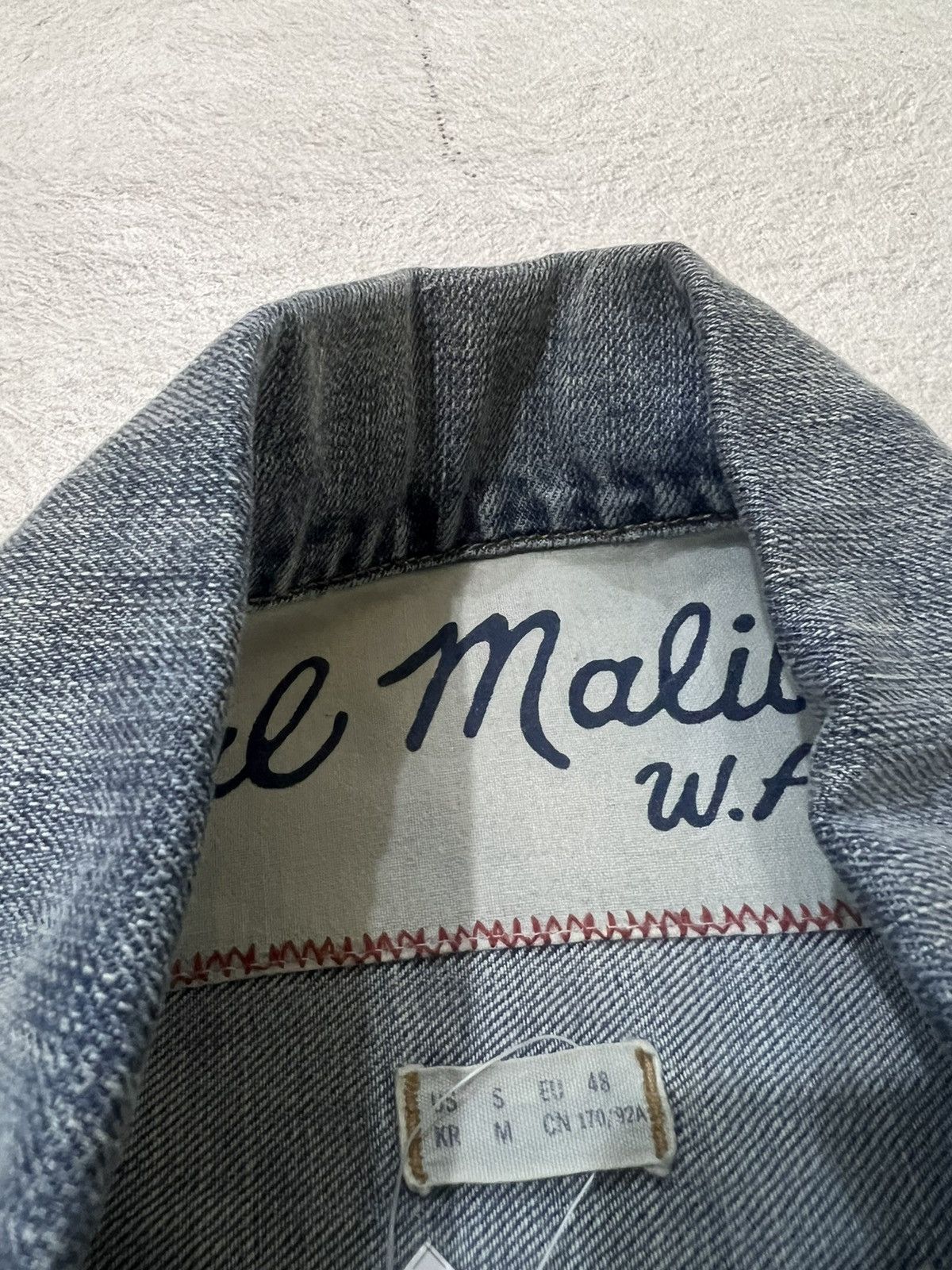 Helmut Lang 2000s Japanese America Flag Distressed Trucker y2k Lgb Ifsix Size US M / EU 48-50 / 2 - 7 Thumbnail