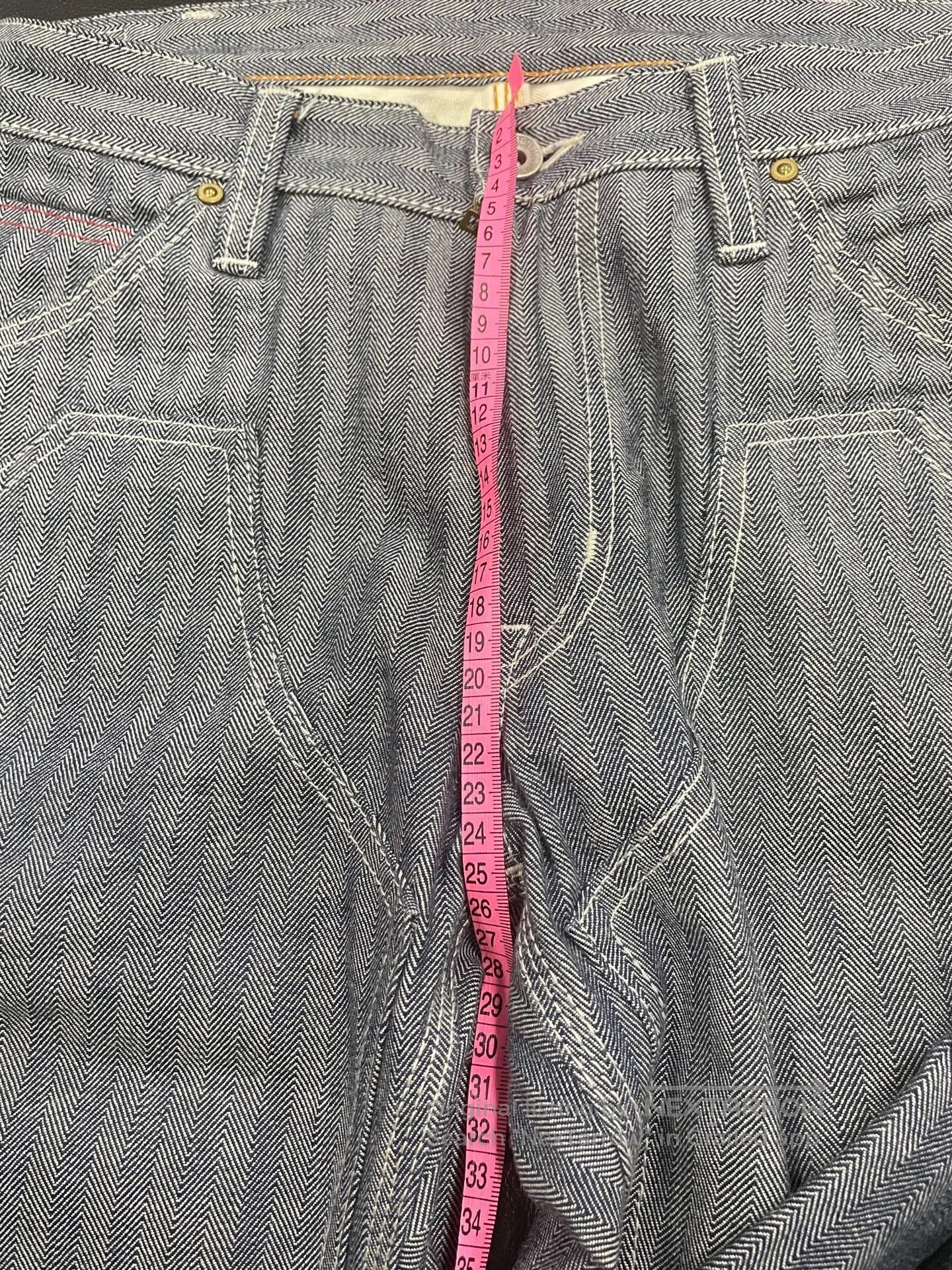 Iron Heart Iron Heart Work Pants with Unique Herringbone Pattern. Size US 32 / EU 48 - 8 Thumbnail